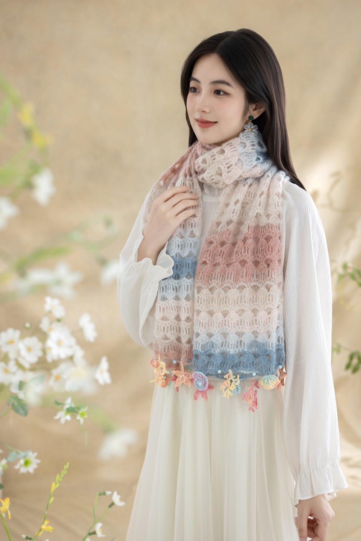 Luna Shell Shawl Crochet Kit
