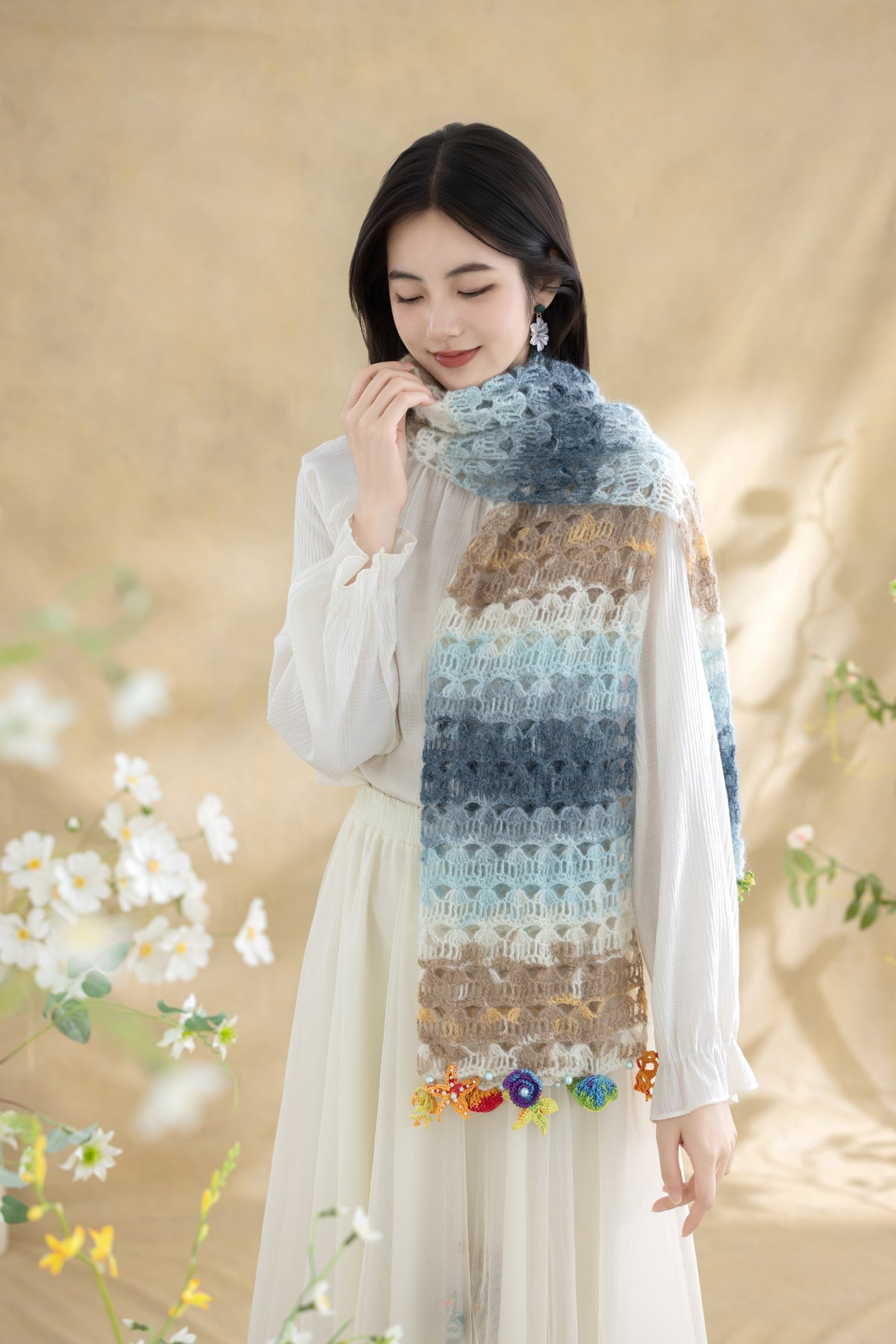 Luna Shell Shawl Crochet Kit