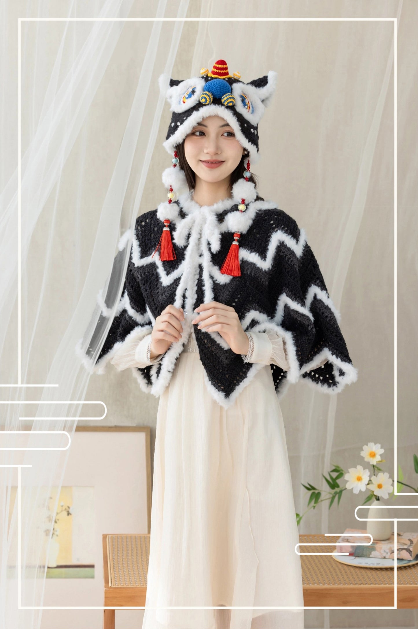 Dancing Lion Cloak Crochet Pattern