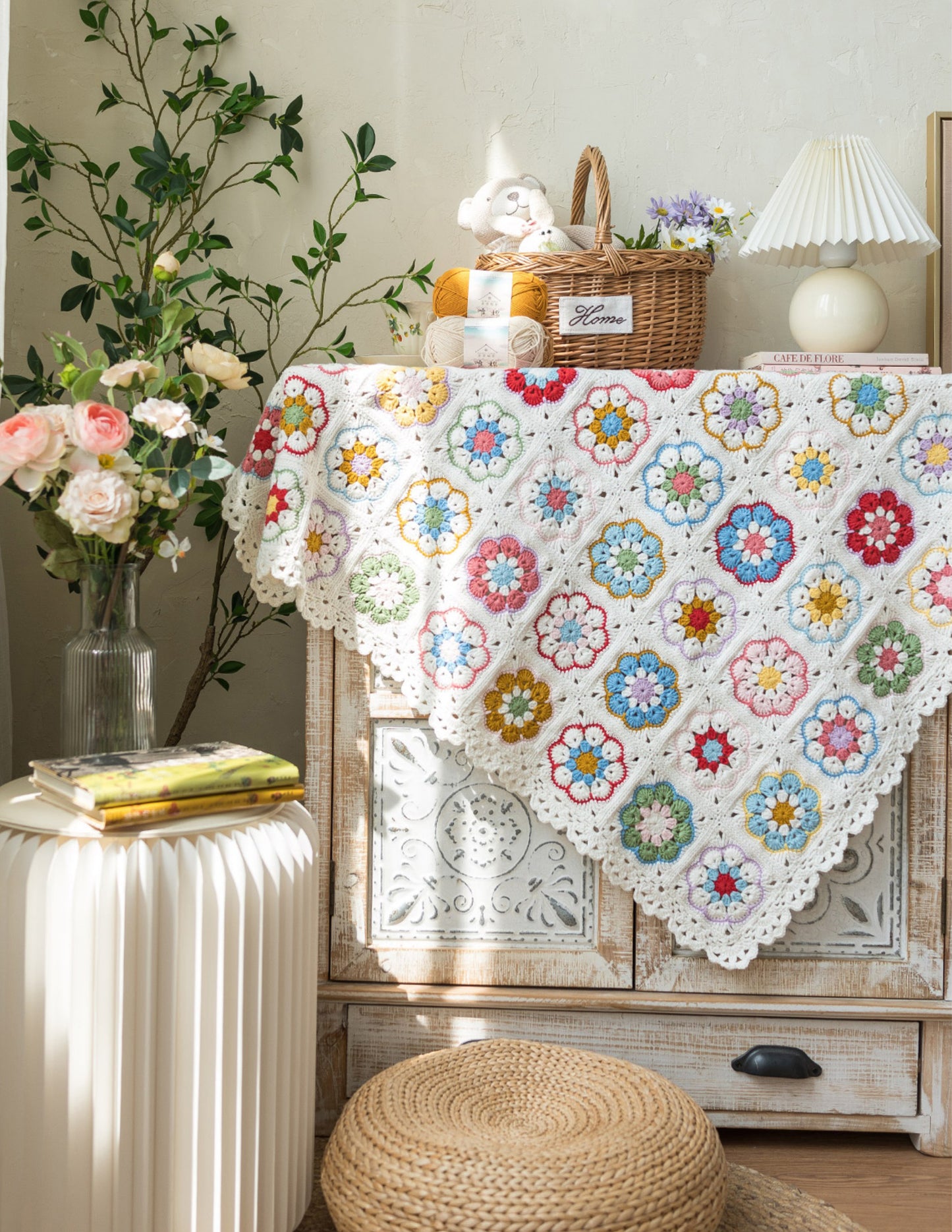 Garden Motif Blanket Crochet Kit