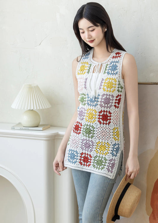 Rainbow Pullover Crochet Yarn Kit