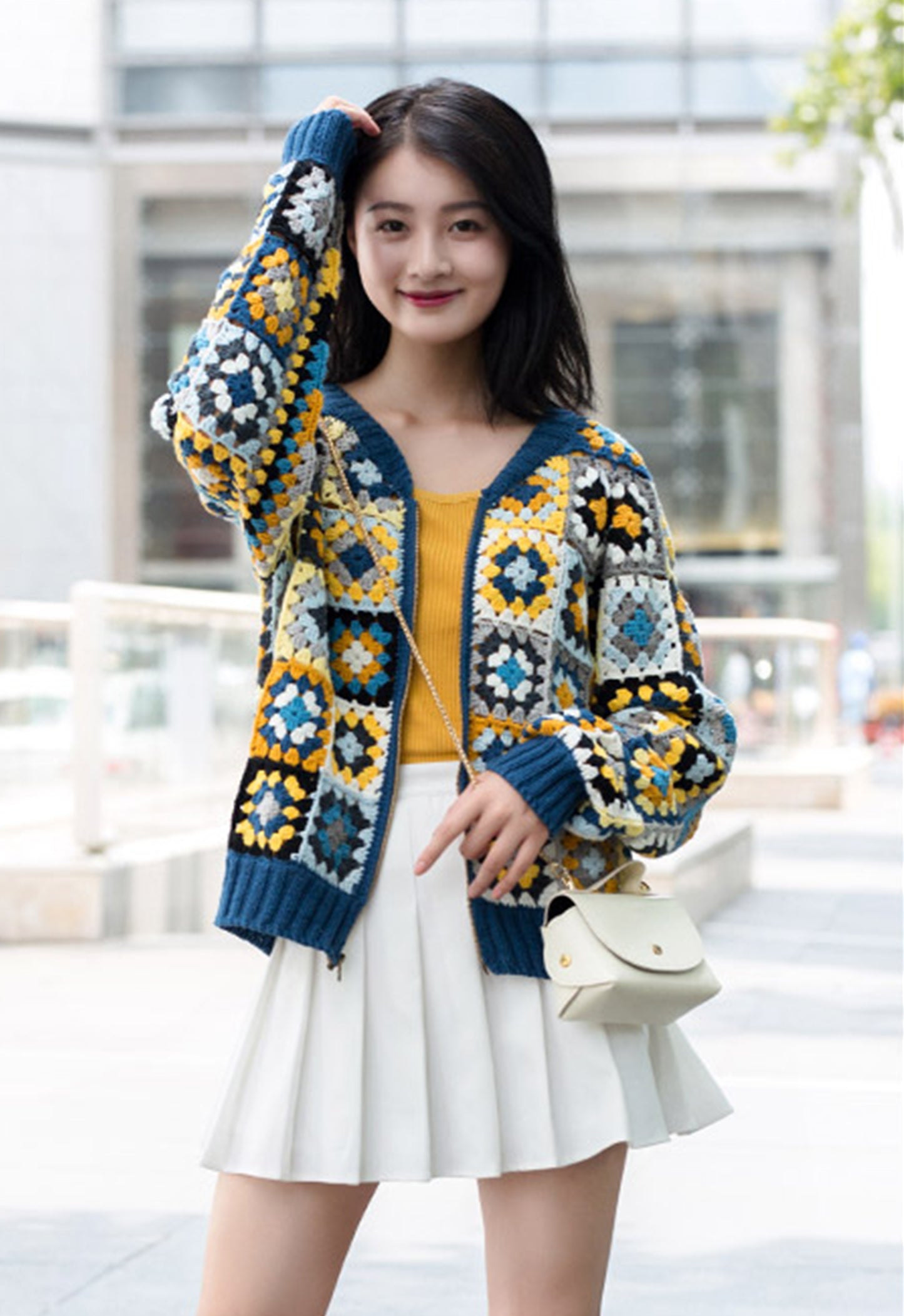 Granny Square Jacket Crochet Pattern