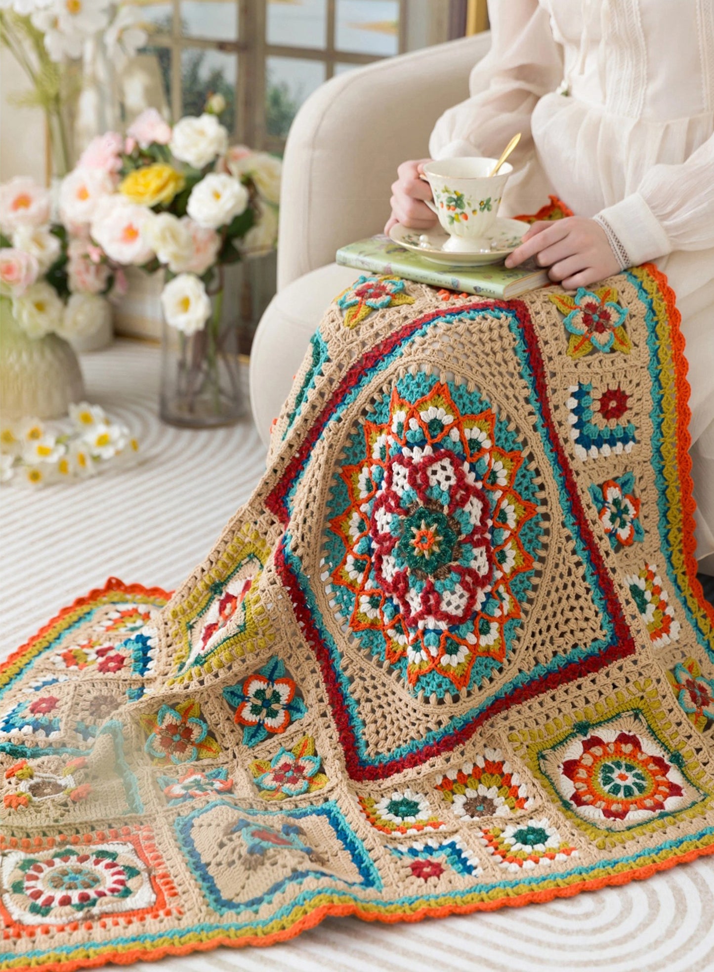Flower of Life - Mandala Blanket Crochet Pattern