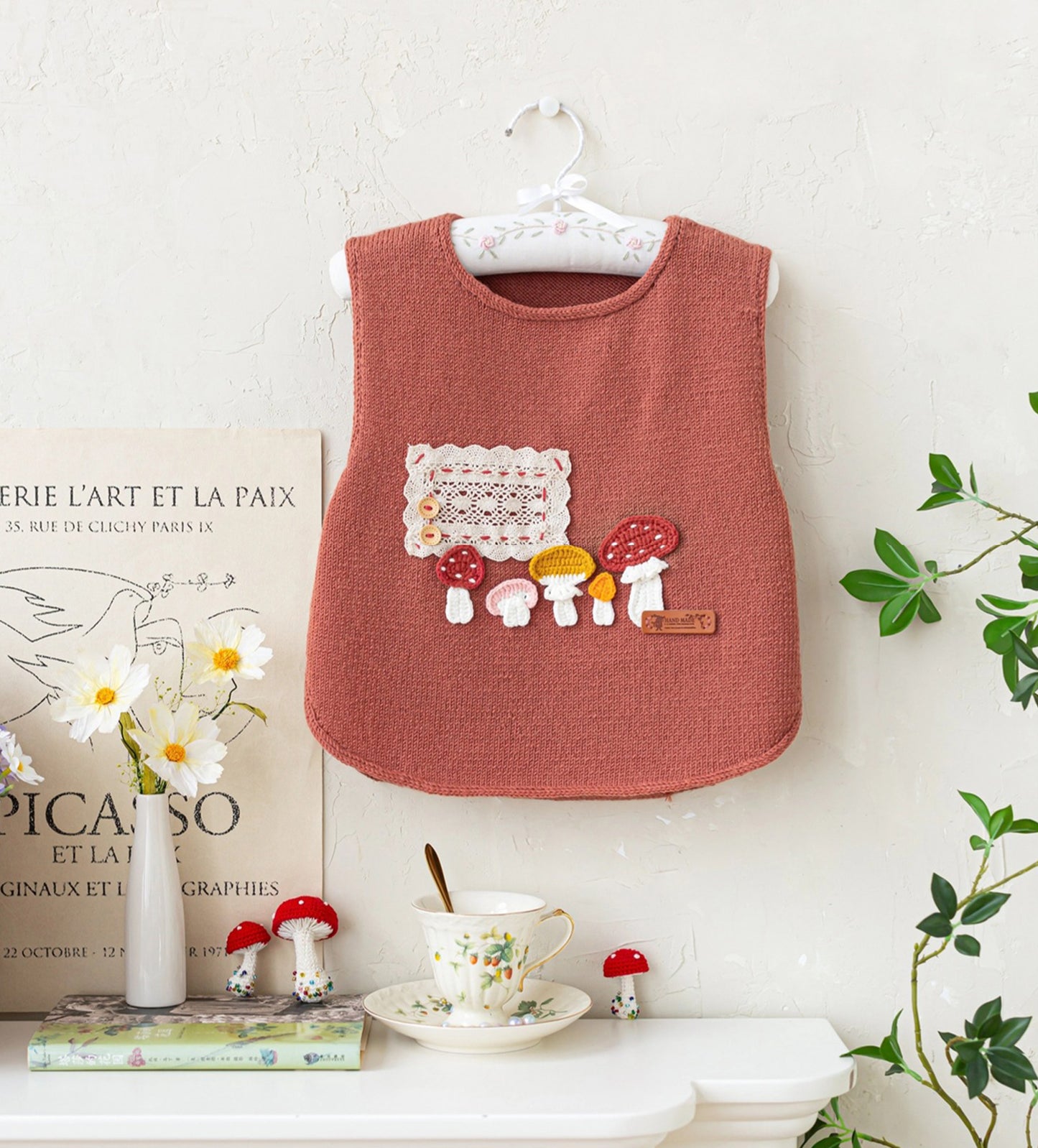 Mushroom Vest Knit Pattern