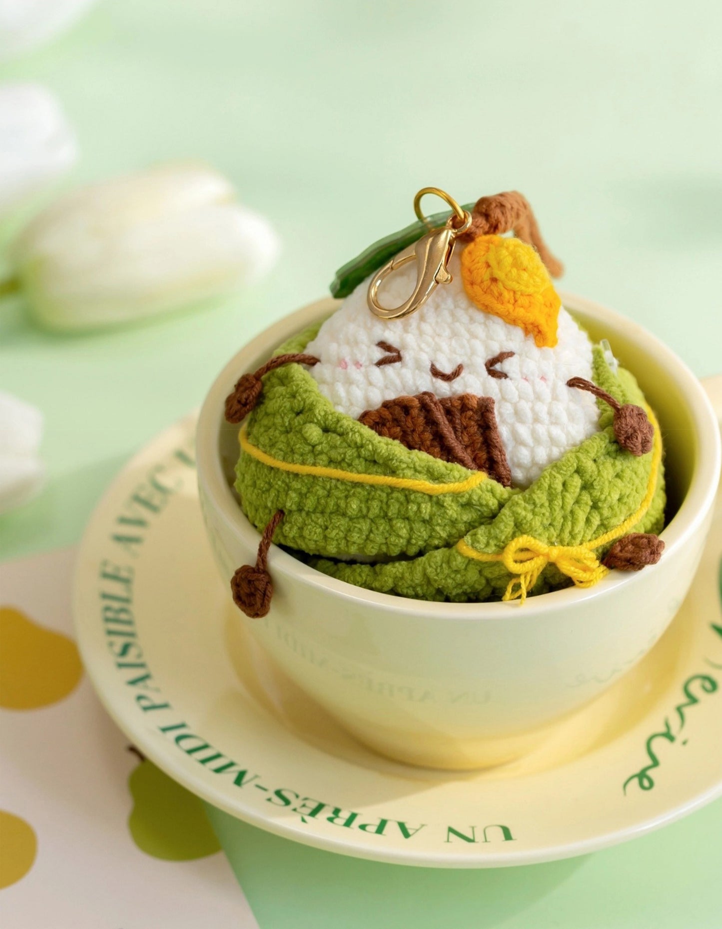 Zongzi Earphone Case Crochet Pattern