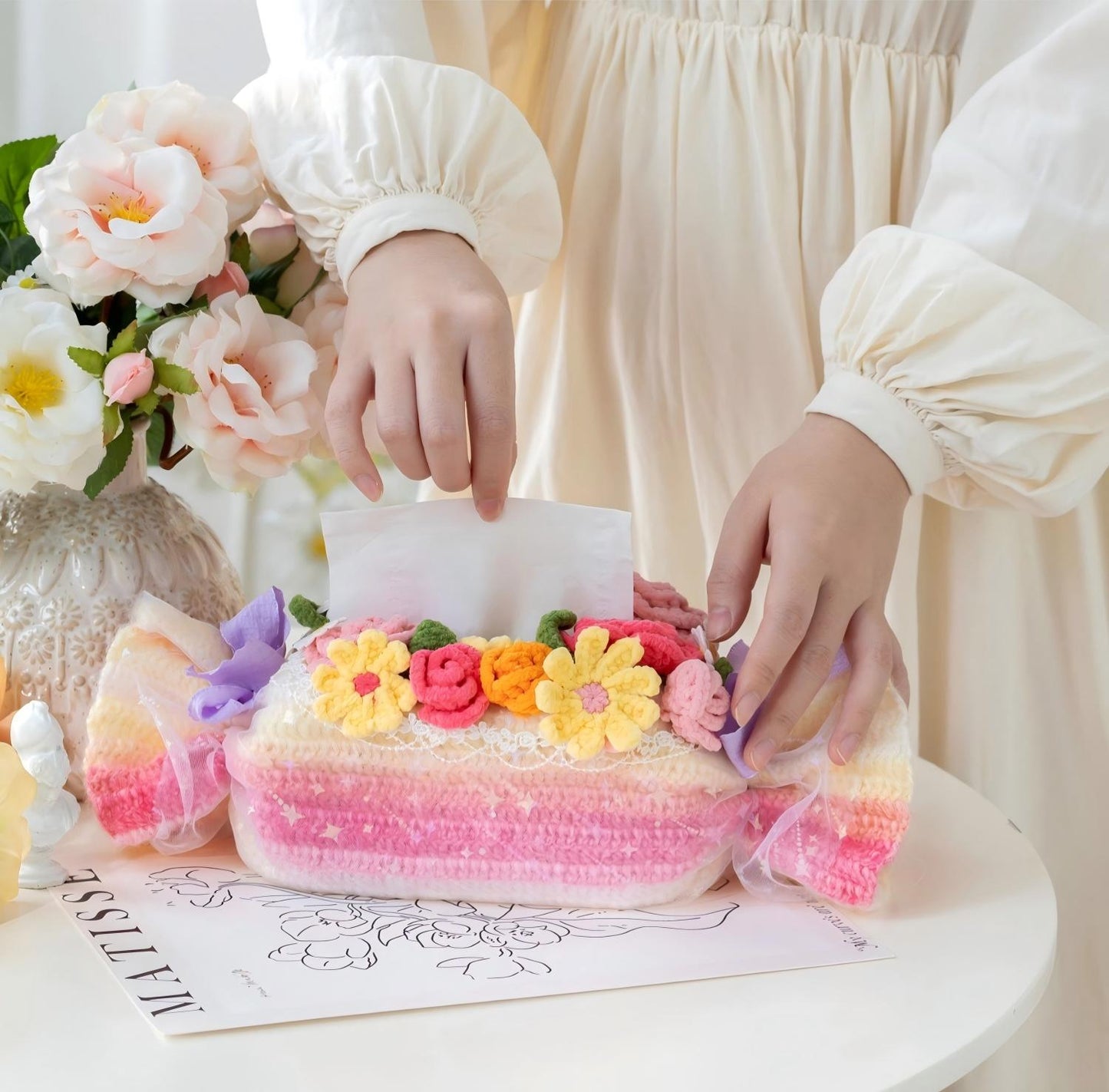 Candy Tissue Box Crochet Pattern