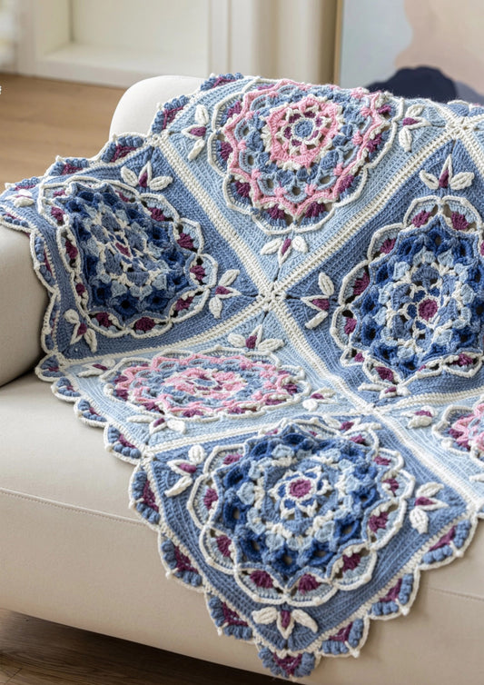 Nine Caissons Blanket Crochet Kit