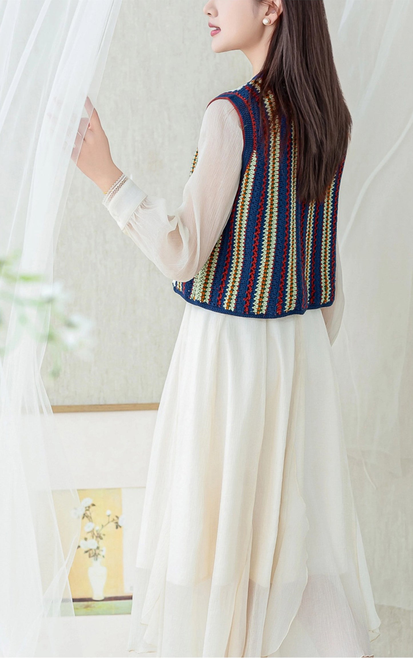 Spring Vine Vest Crochet Pattern
