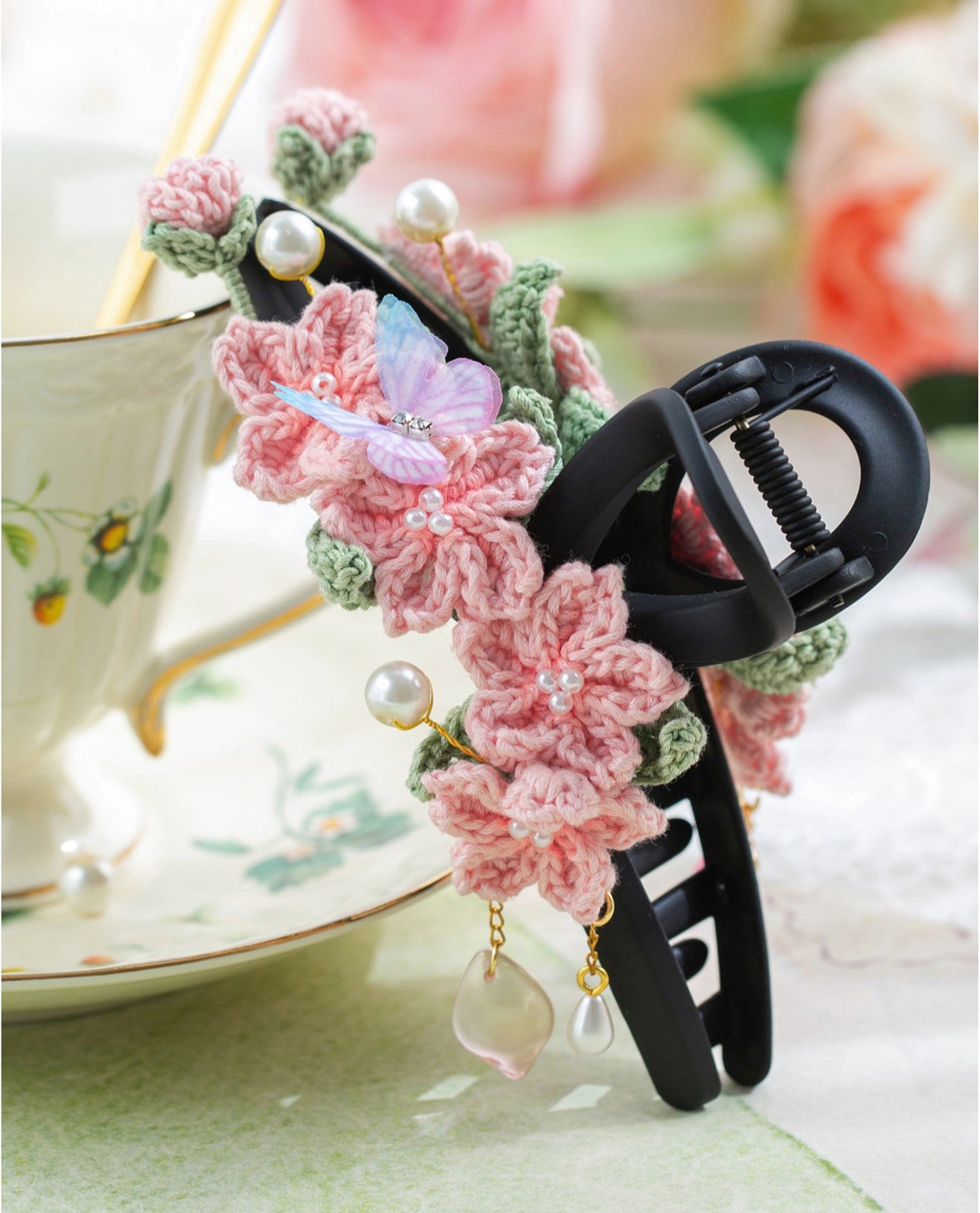 Flower Morning Hairclip Crochet Pattern