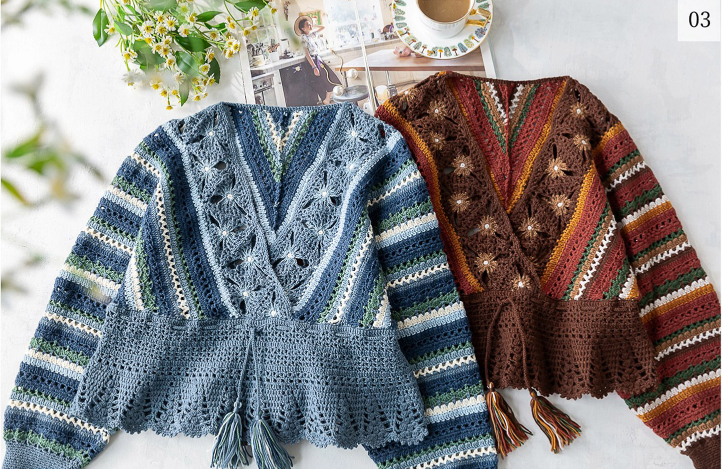 Abendglühender Pullover Häkelgarn Kitl | Retro-Nostalgie-Serie | Susans Familie