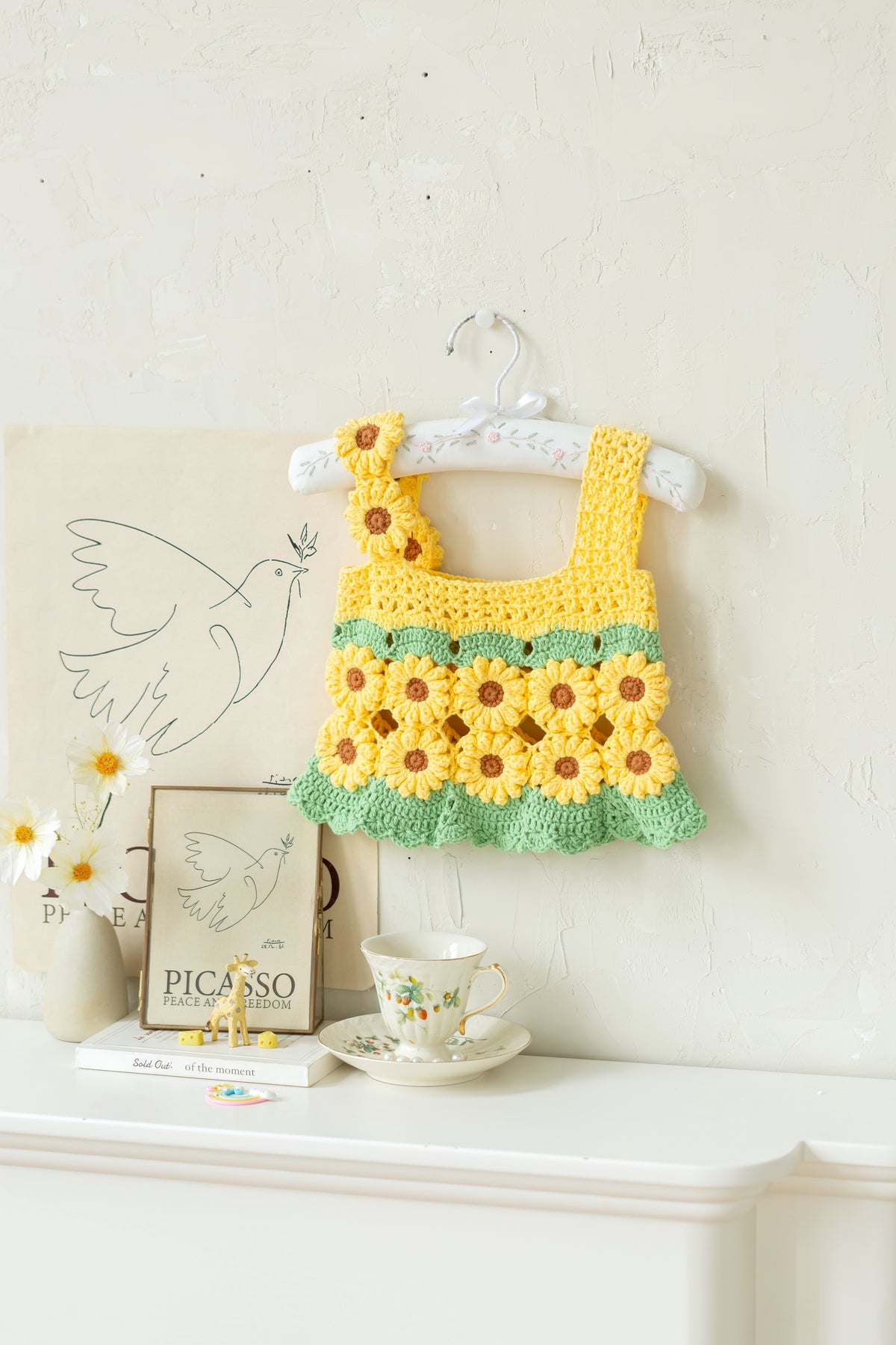 Sunflower Patchwork Dress Crochet Pattern