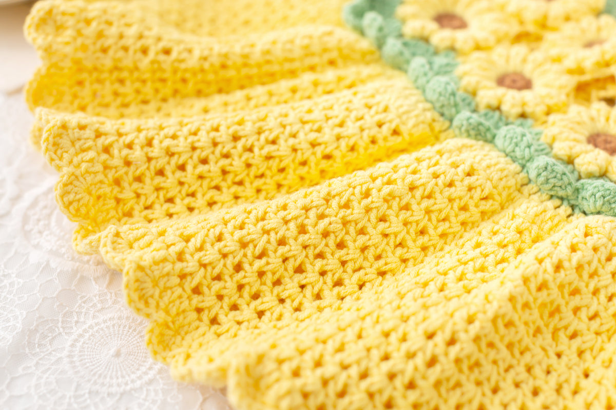 Sunflower Patchwork Dress Crochet Pattern