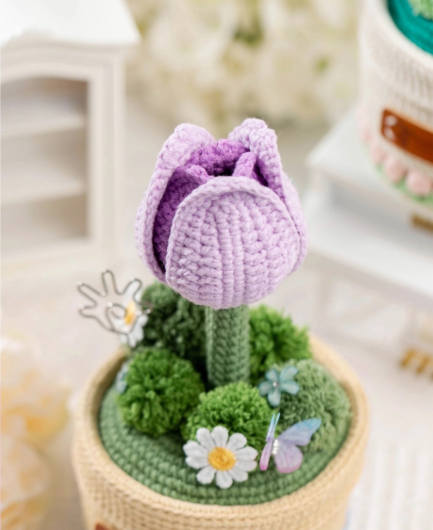 Flowerpot Pen Holder Crochet Pattern