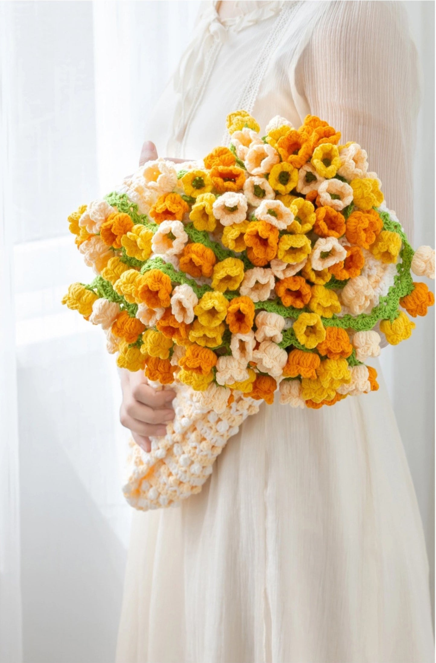 Colorful Bouquet Blanket Crochet Pattern