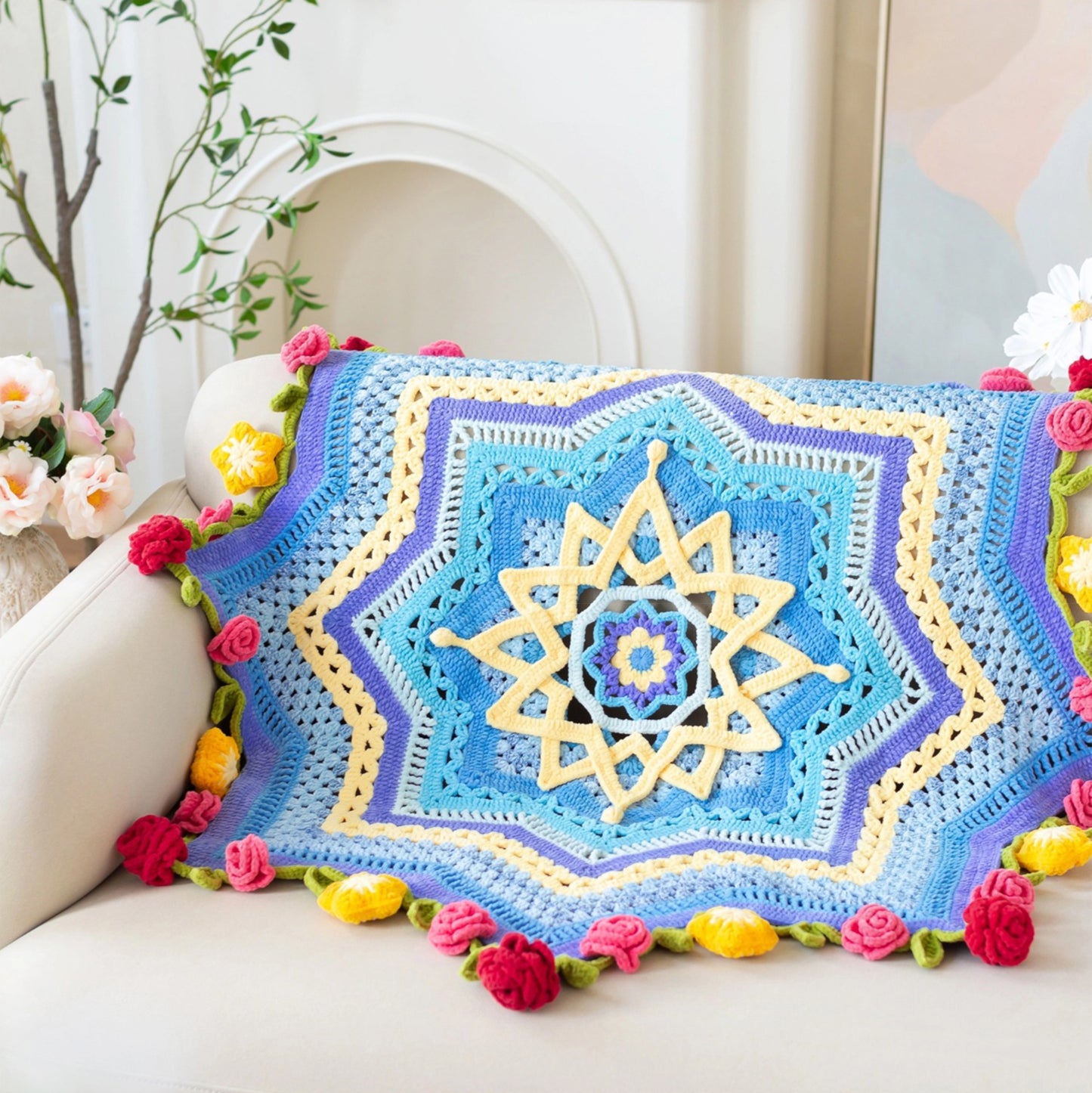 Starlight Bouquet Blanket Crochet Pattern