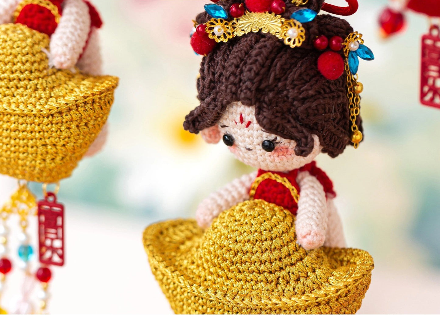 Wealth God Sachet Crochet Pattern