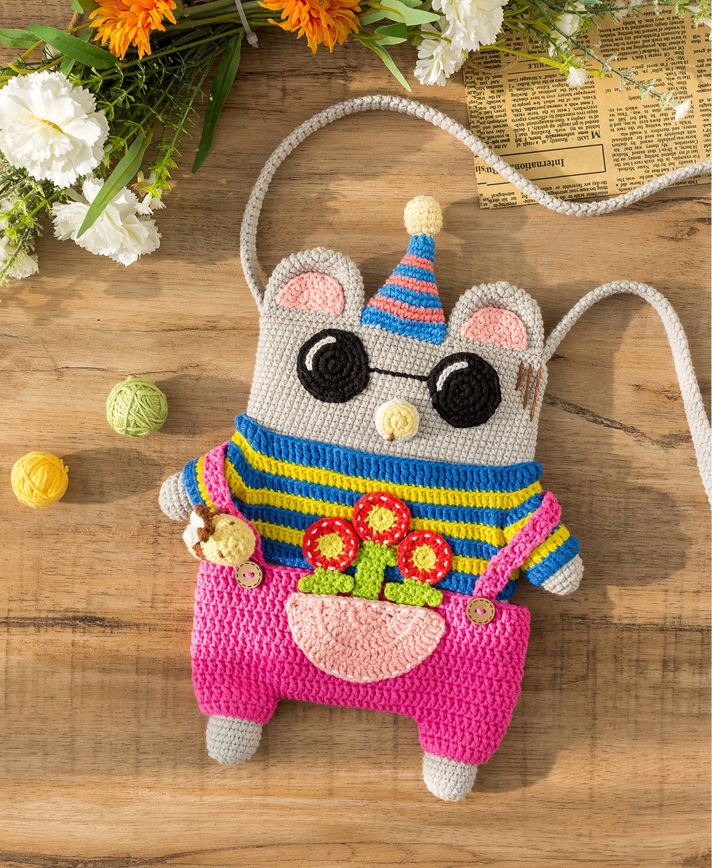Sunglasses Bear Crochet Pattern