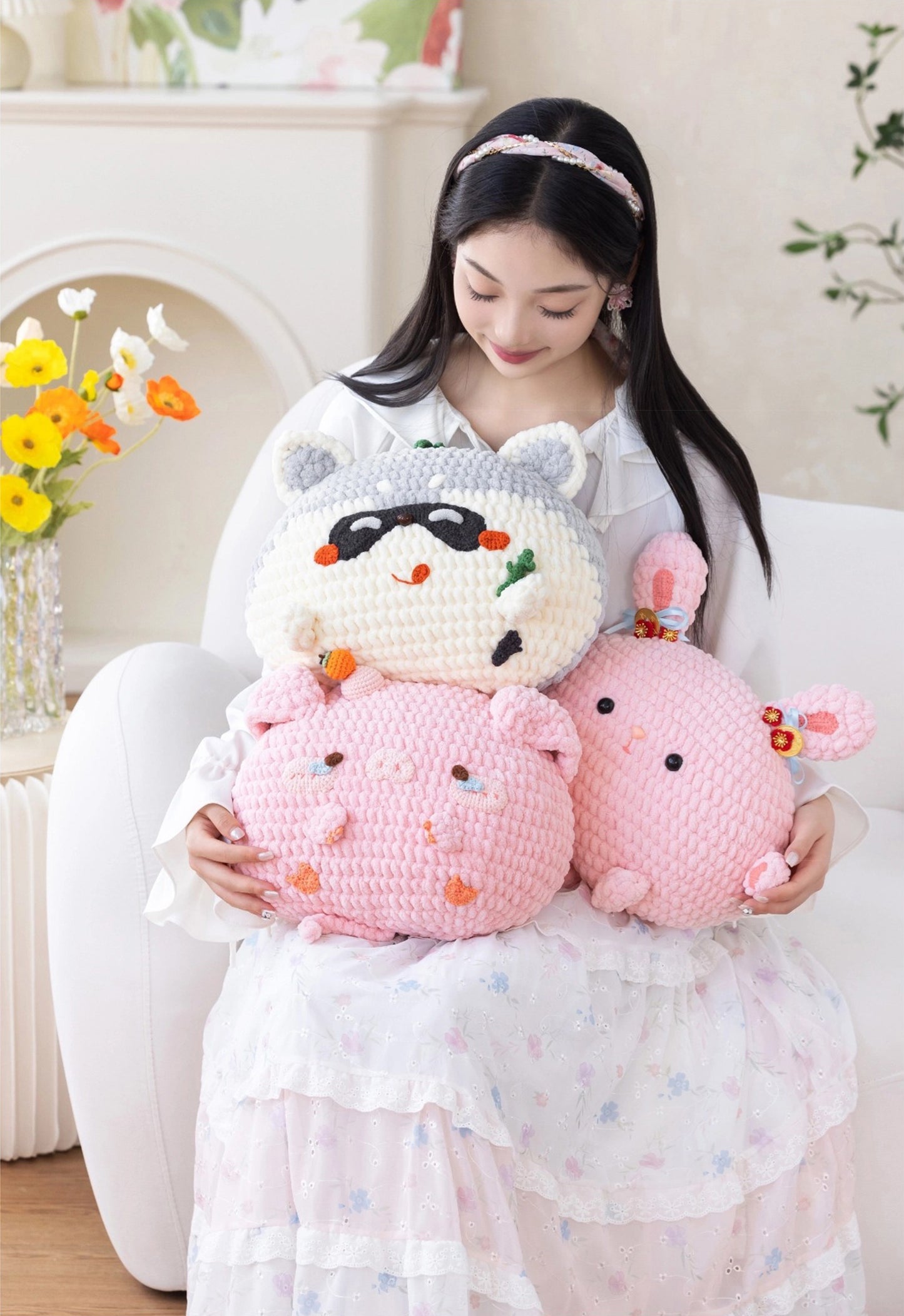 Cute Animal Pillow Crochet Pattern