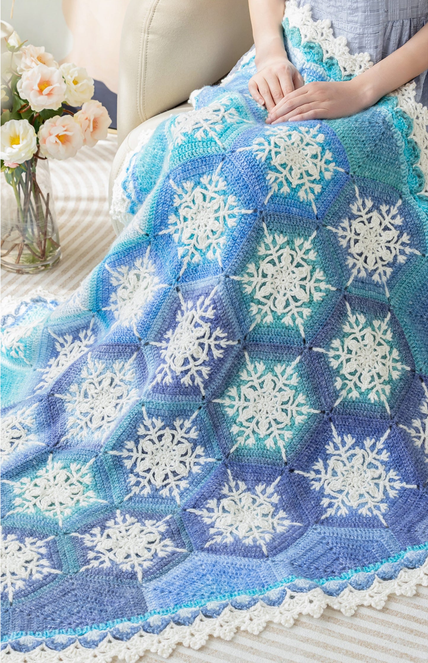 Snowflake Blanket Crochet Kit