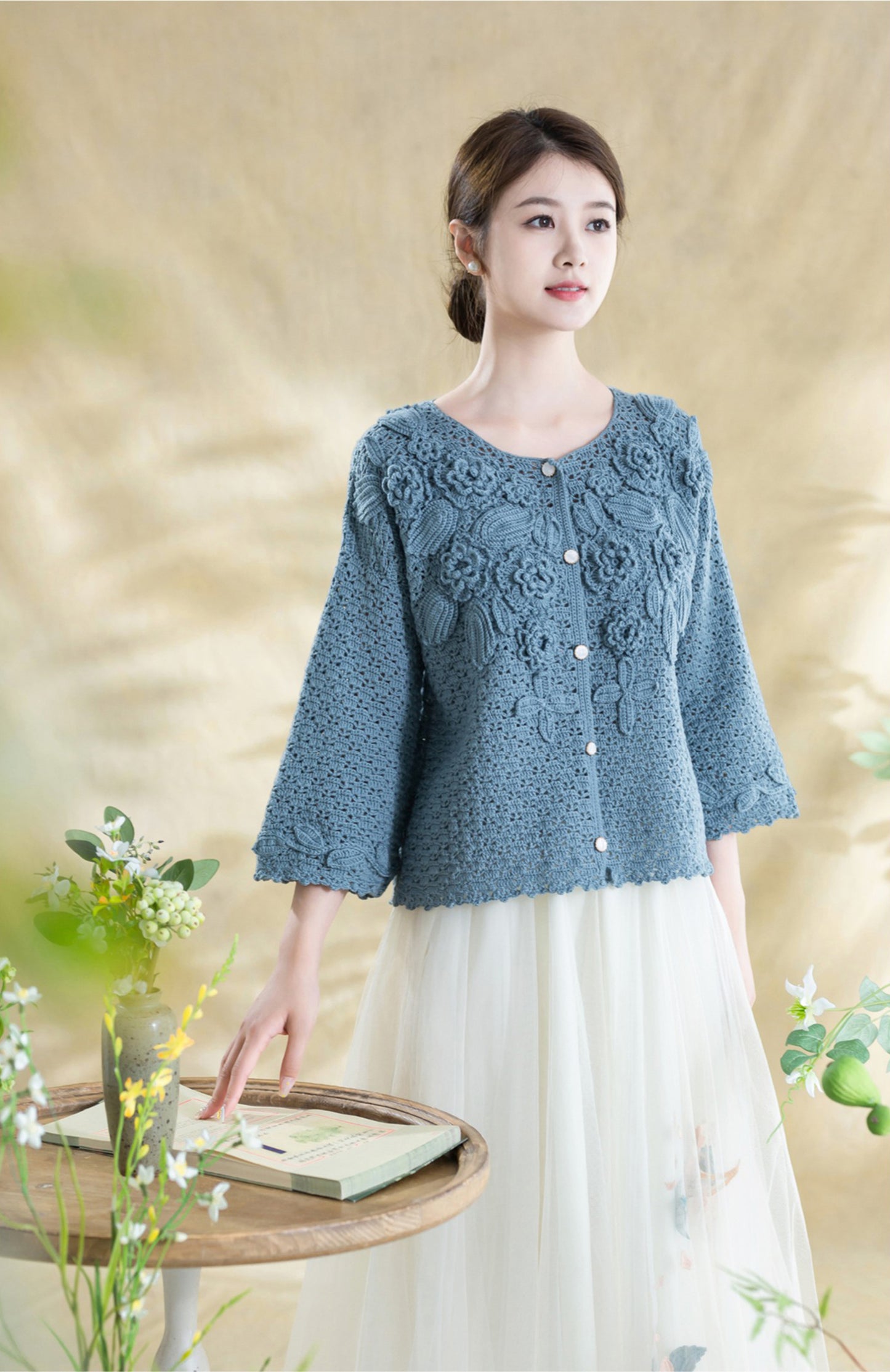 Bloom Cardigan Crochet Kit