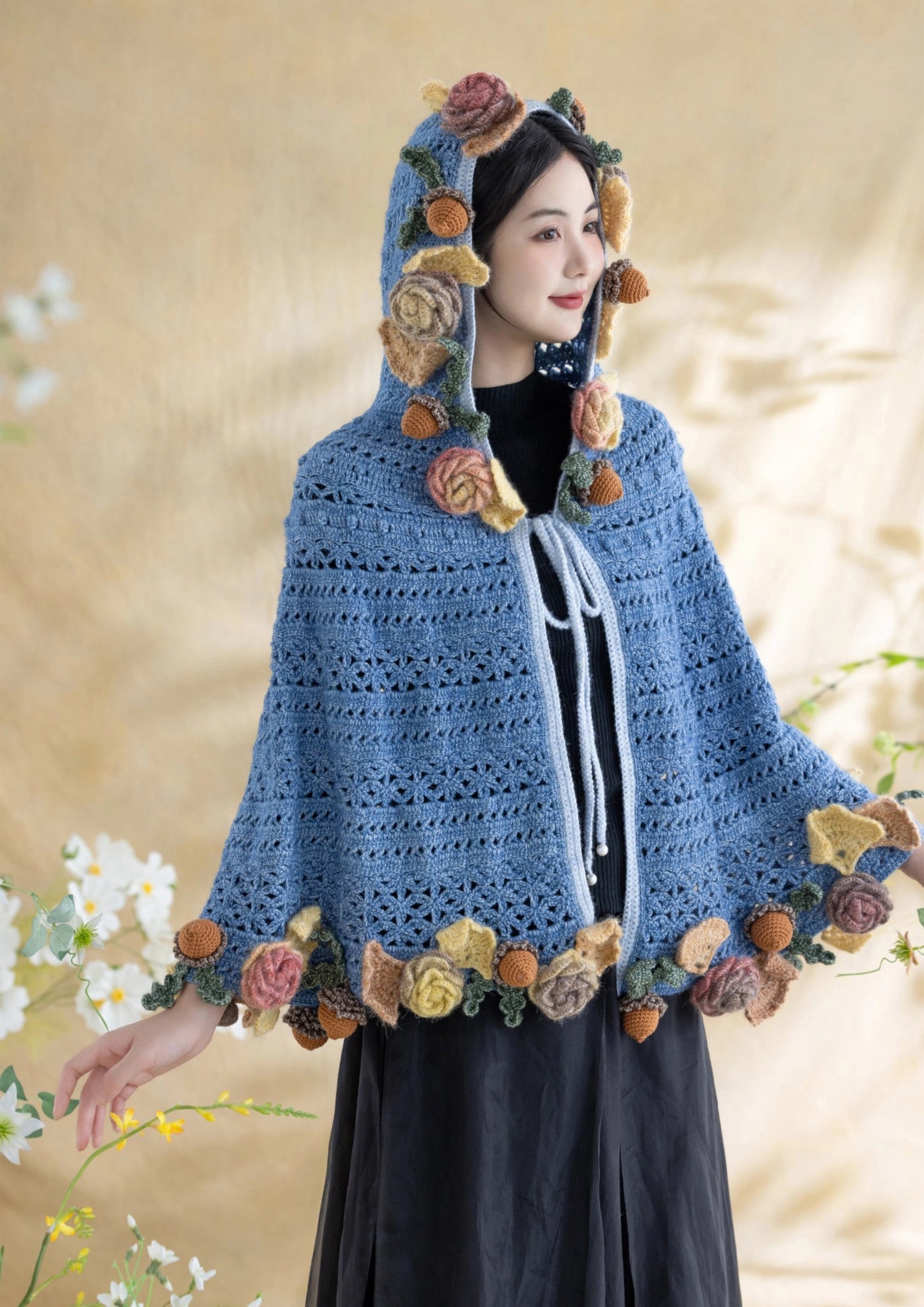 Autumn Harvest Cape Crochet Pattern