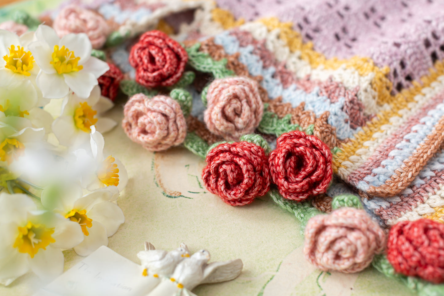 Rose Shawl Crochet Pattern