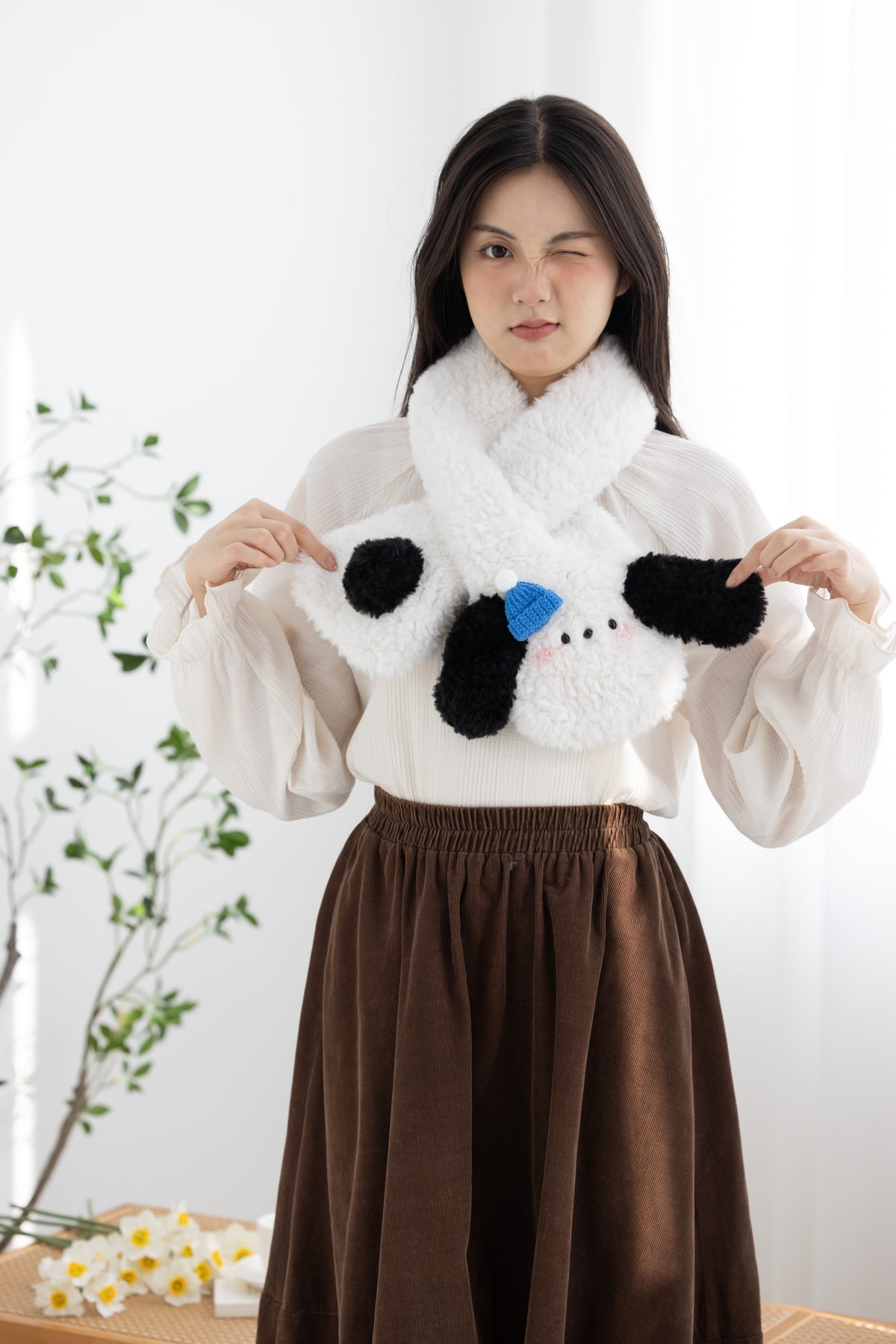 Fluffy Animal Scarf  Crochet Pattern