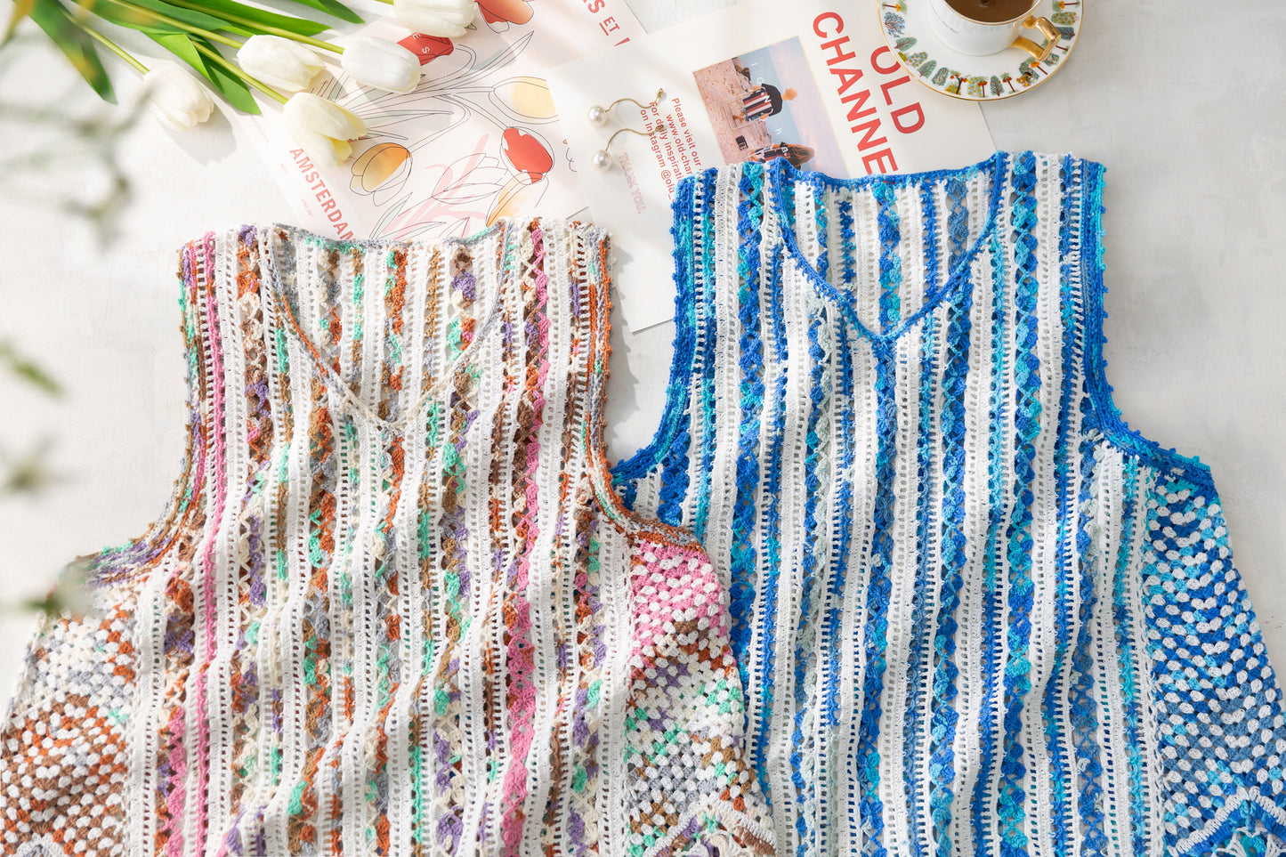 Dyed Tassel Vest Crochet Pattern
