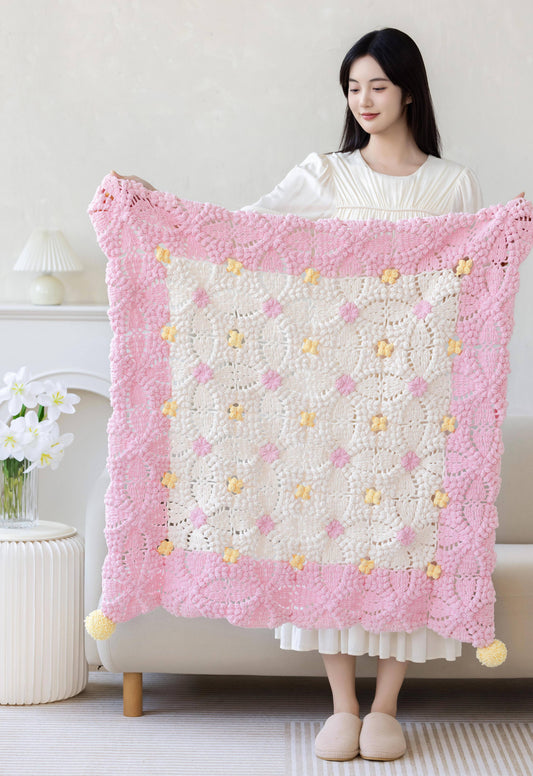Pearl Blossom Blanket Crochet Pattern