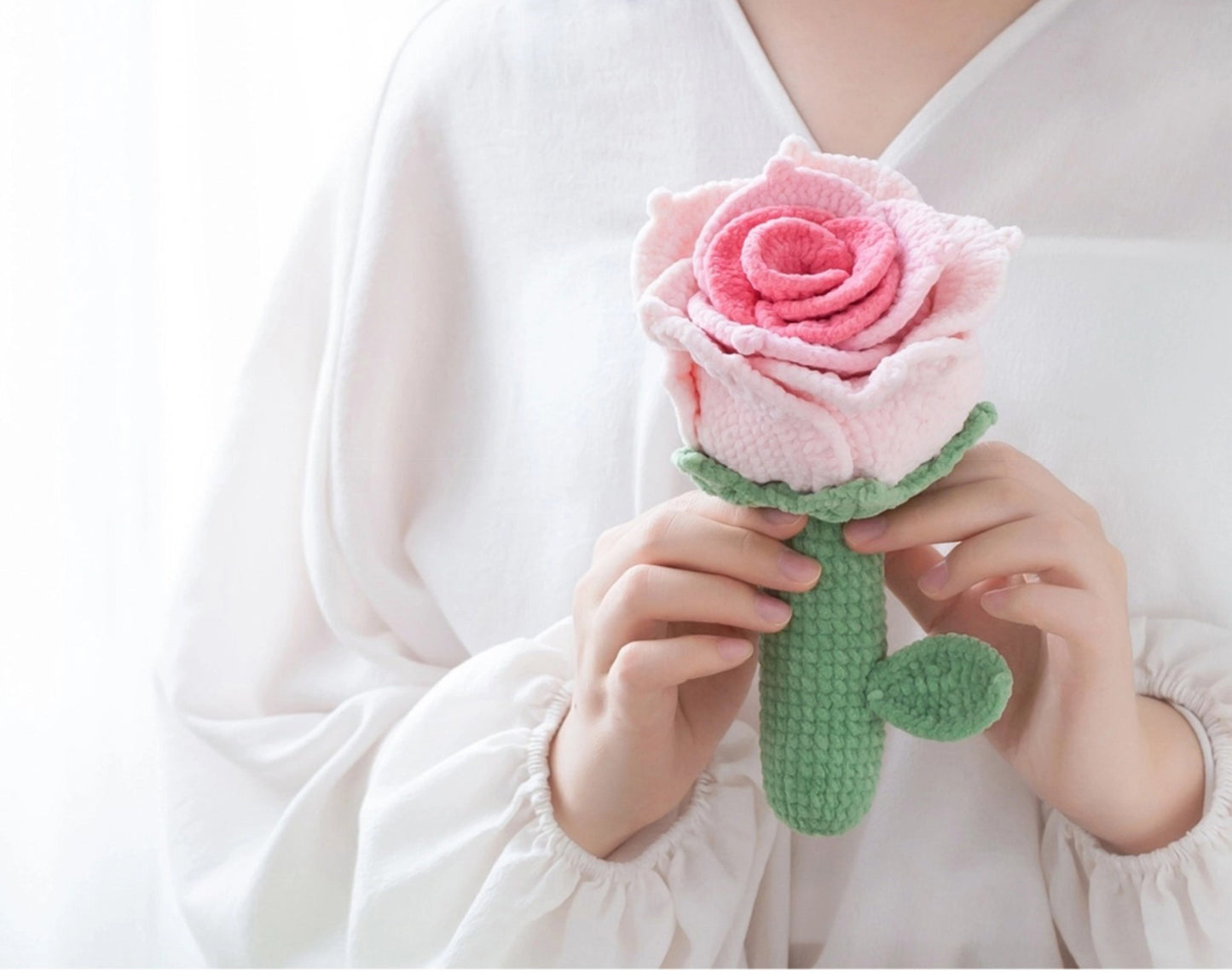 Flower Pillow Crochet Yarn Kit