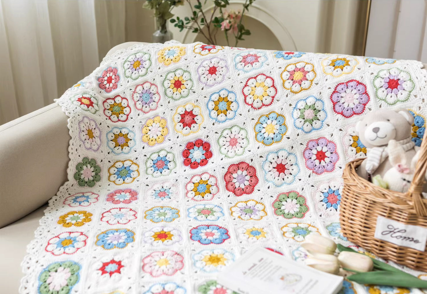 Garden Motif Blanket Crochet Kit