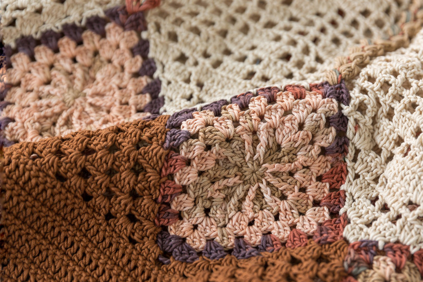 Colorful Grid Cardigan Crochet Kit