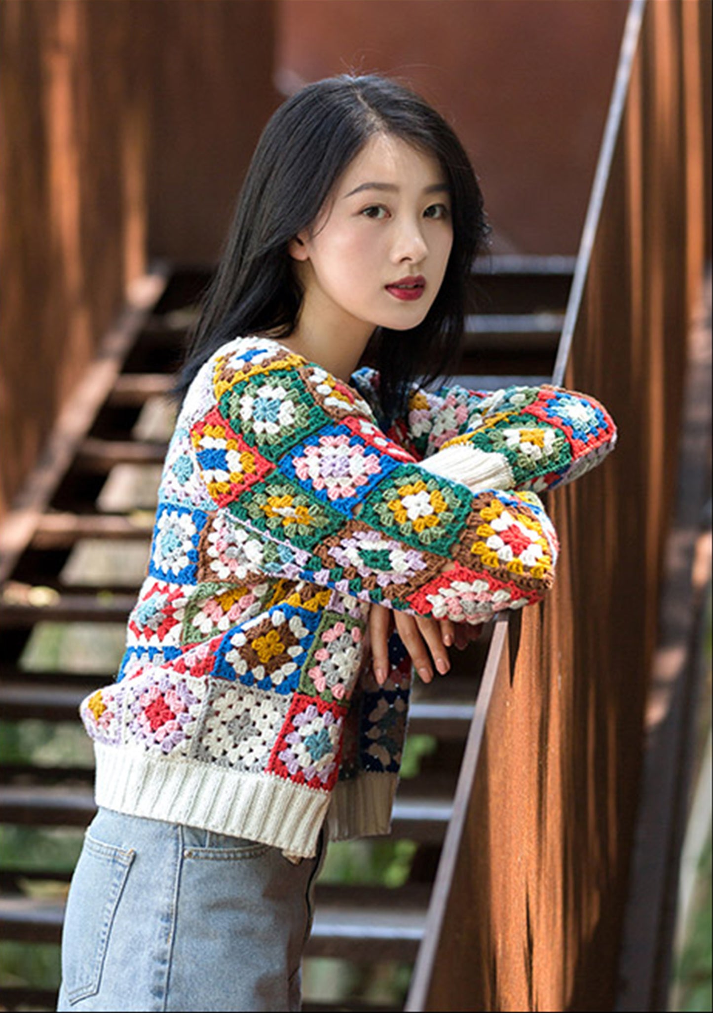 Granny Square Jacket Crochet Pattern