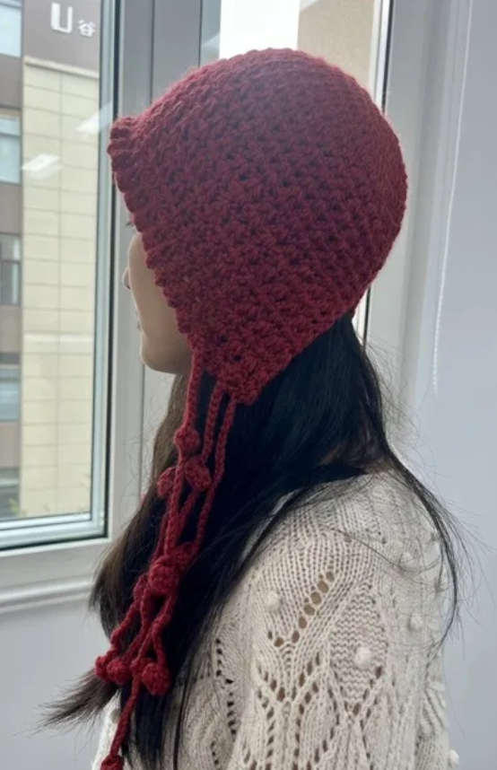 Jellyfish Tassel Hat Crochet Pattern