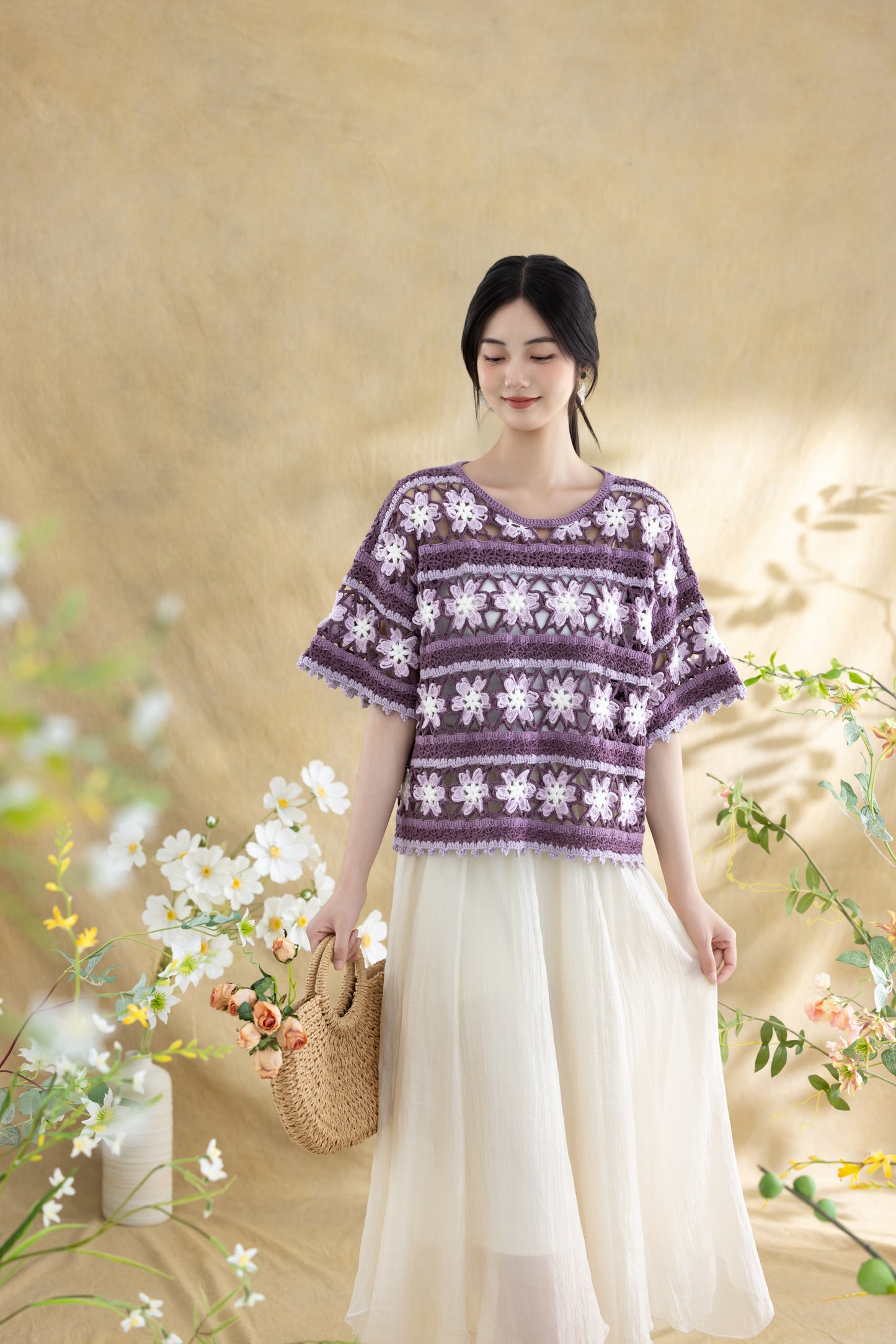 Flowered Balcony Crochet Pattern