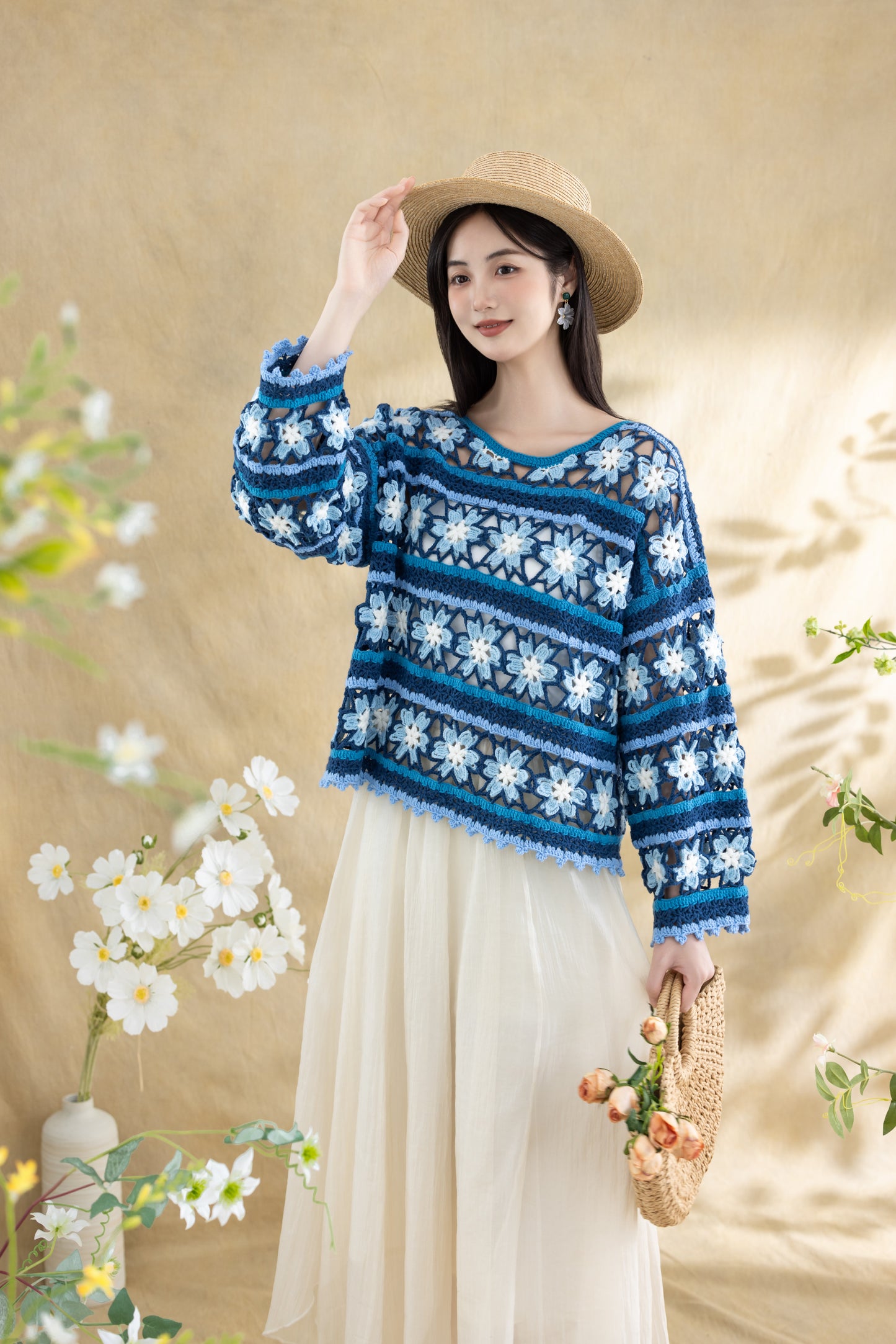 Flowered Balcony Crochet Pattern