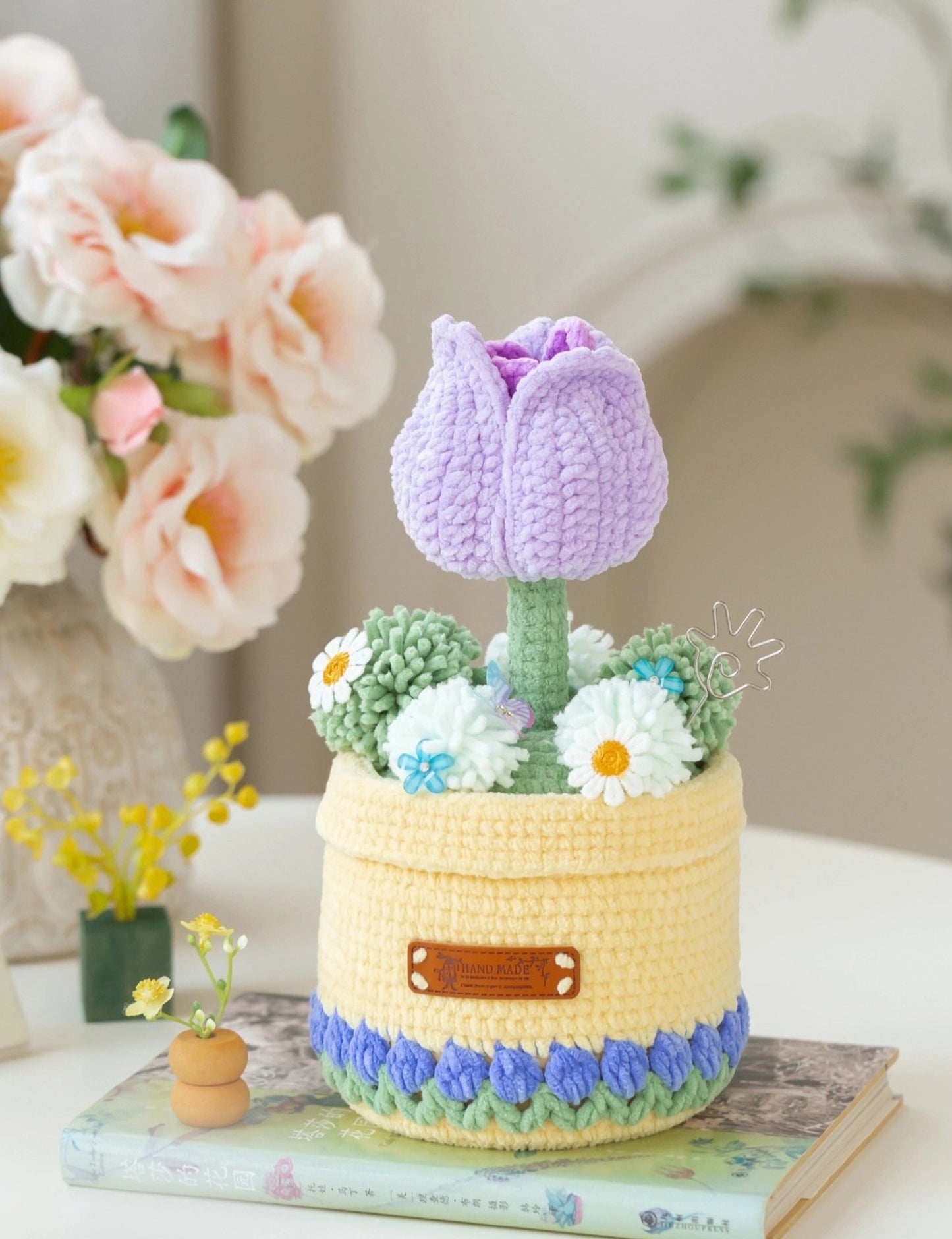 Flowerpot Pen Holder Crochet Pattern