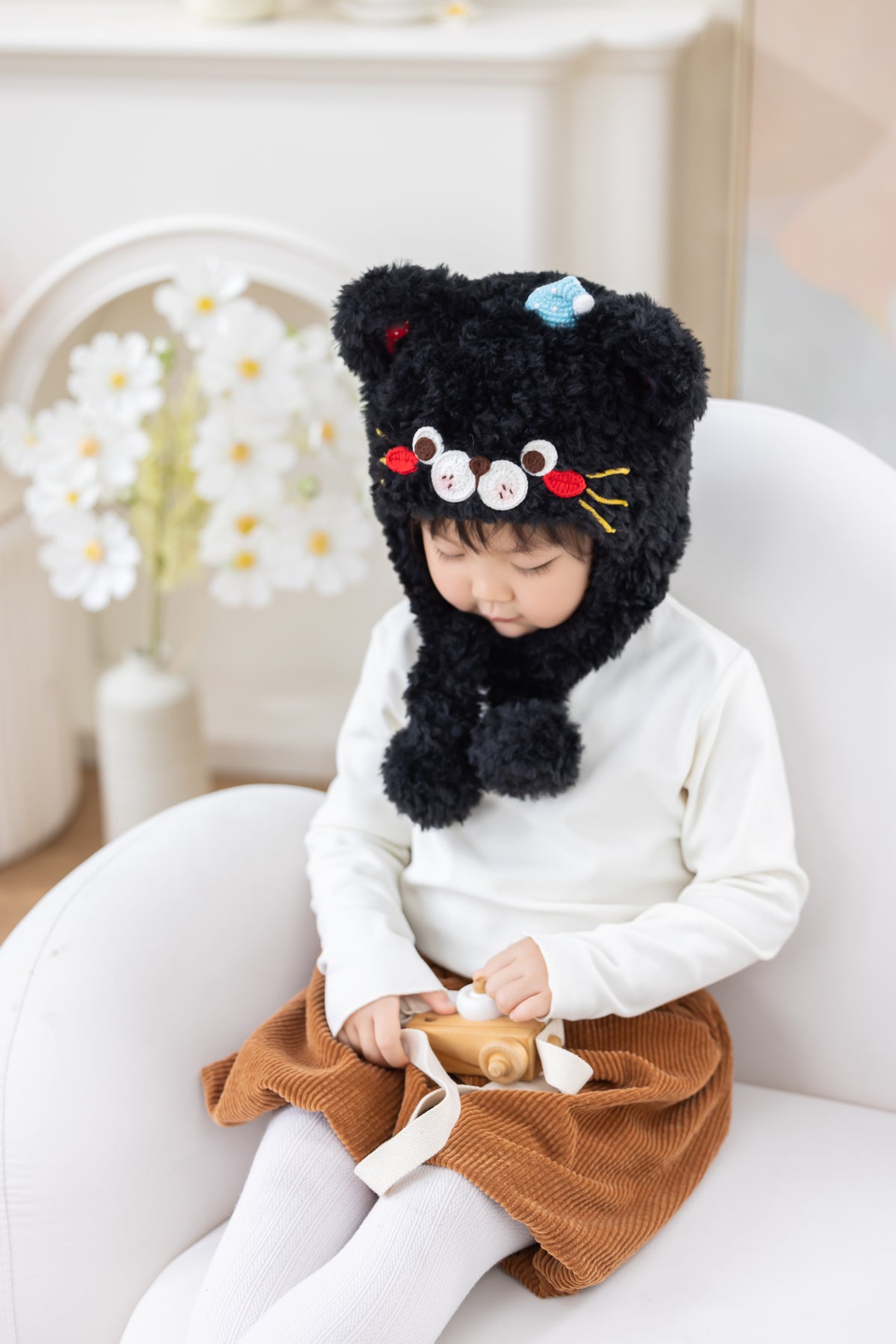Snuggle Bug Earflap Hat Crochet Kit