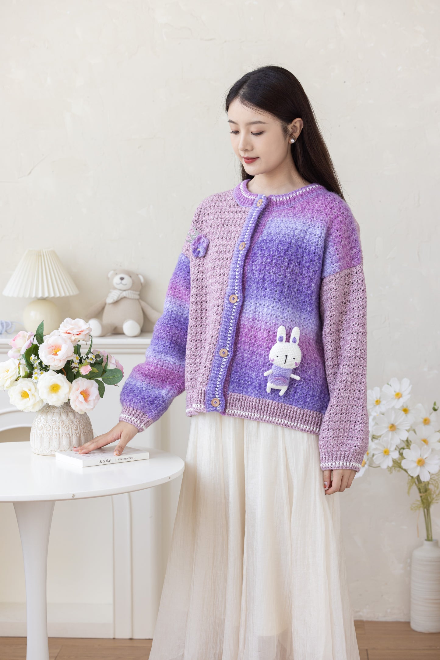 Joyful Cardigan Crochet Kit (Chinese Pattern Only)