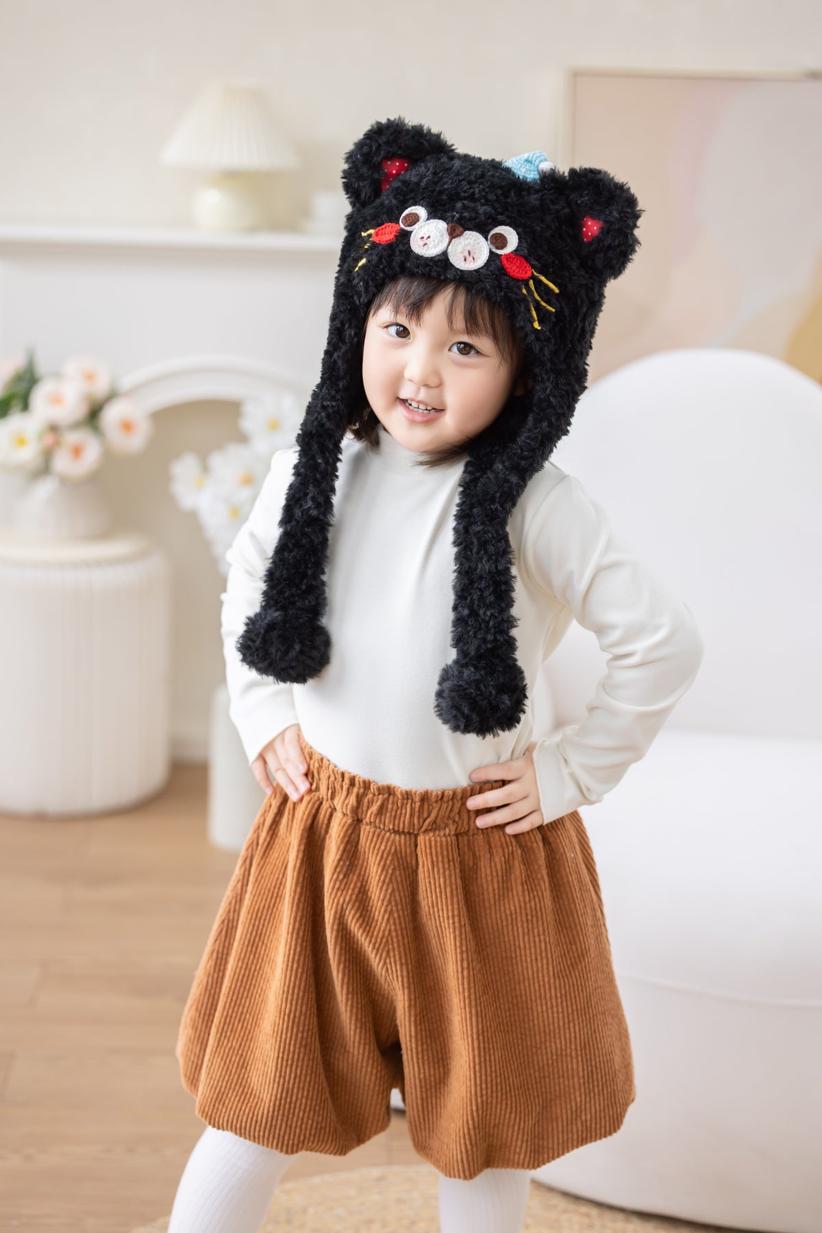 Snuggle Bug Earflap Hat Crochet Kit