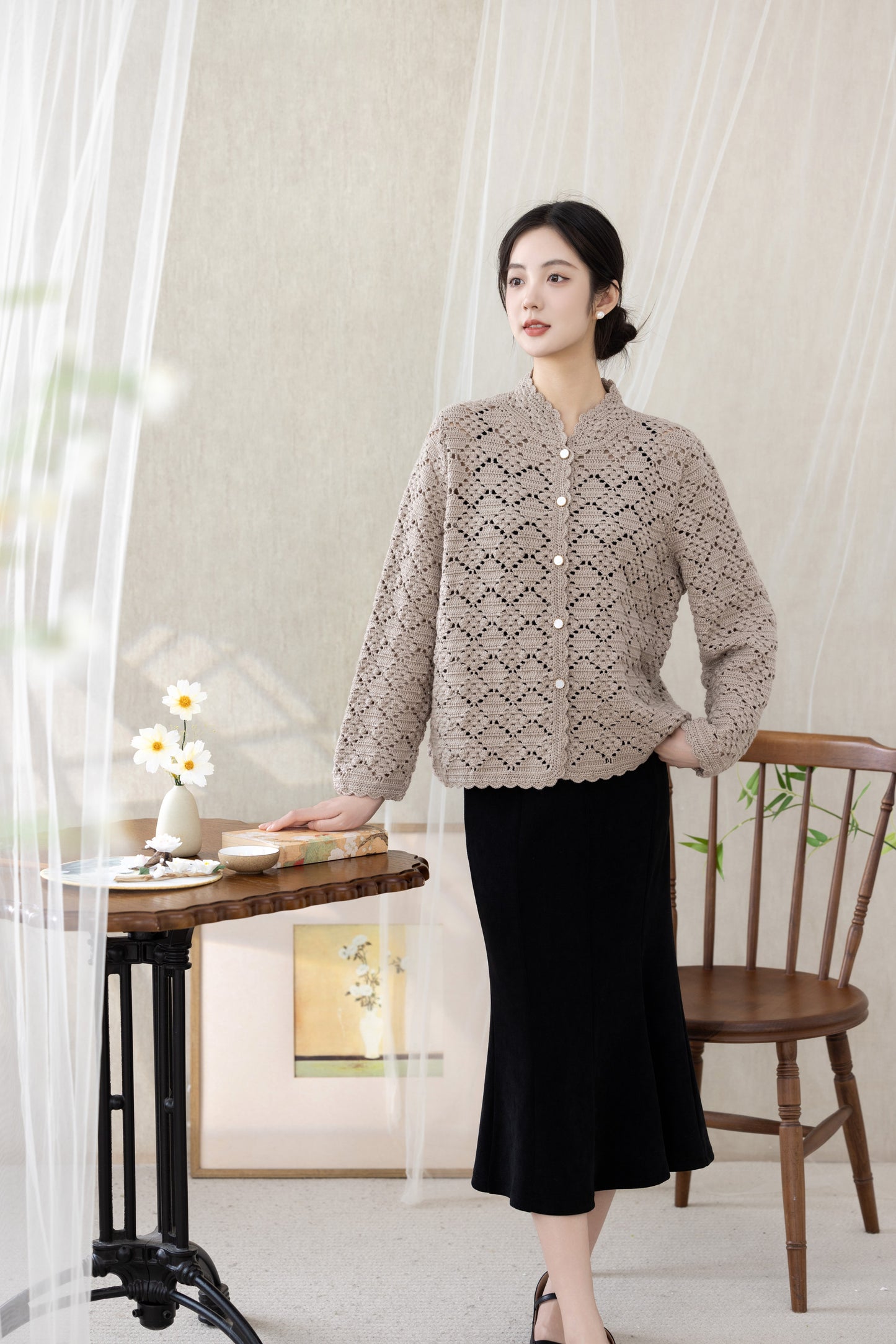 Wistful Willow Cardigan Crochet Kit