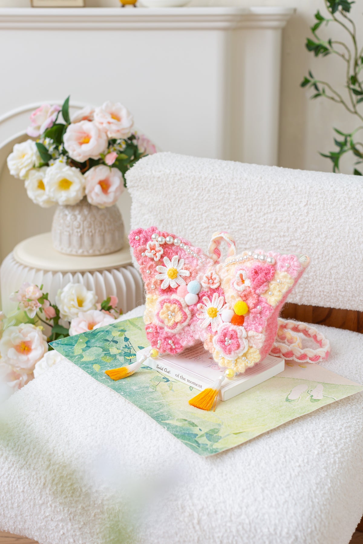 Butterfly Crossbody Bag Crochet Kit