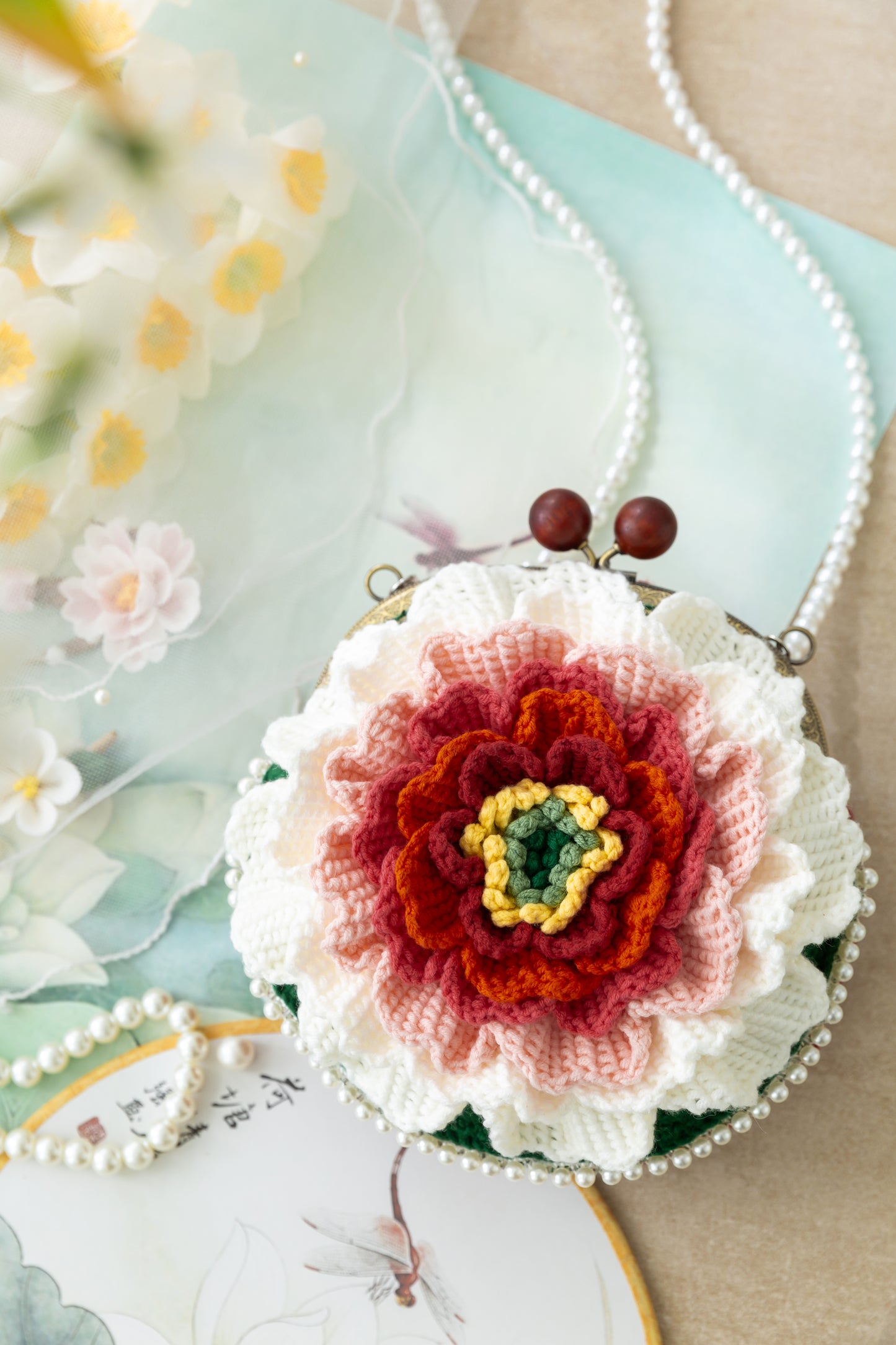 Peony Clutch Crochet Pattern