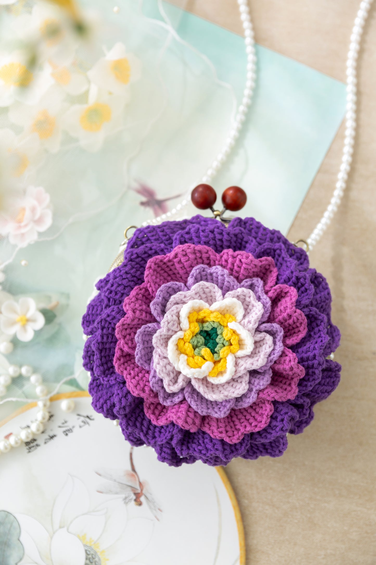 Peony Clutch Crochet Pattern