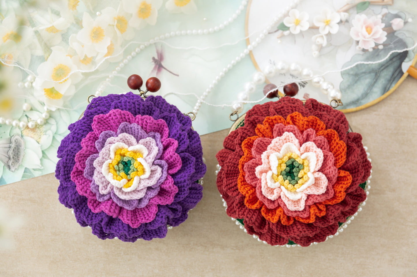 Peony Clutch Crochet Pattern