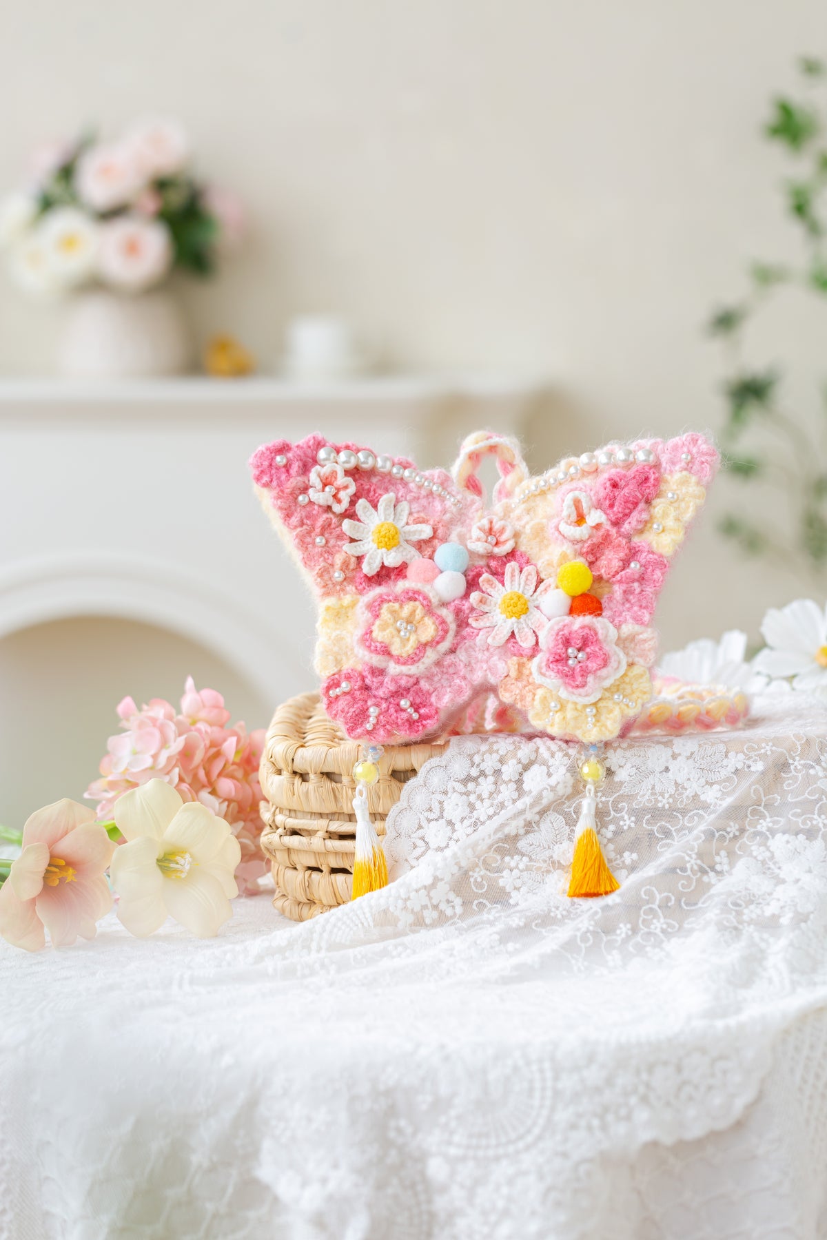 Butterfly Crossbody Bag Crochet Kit