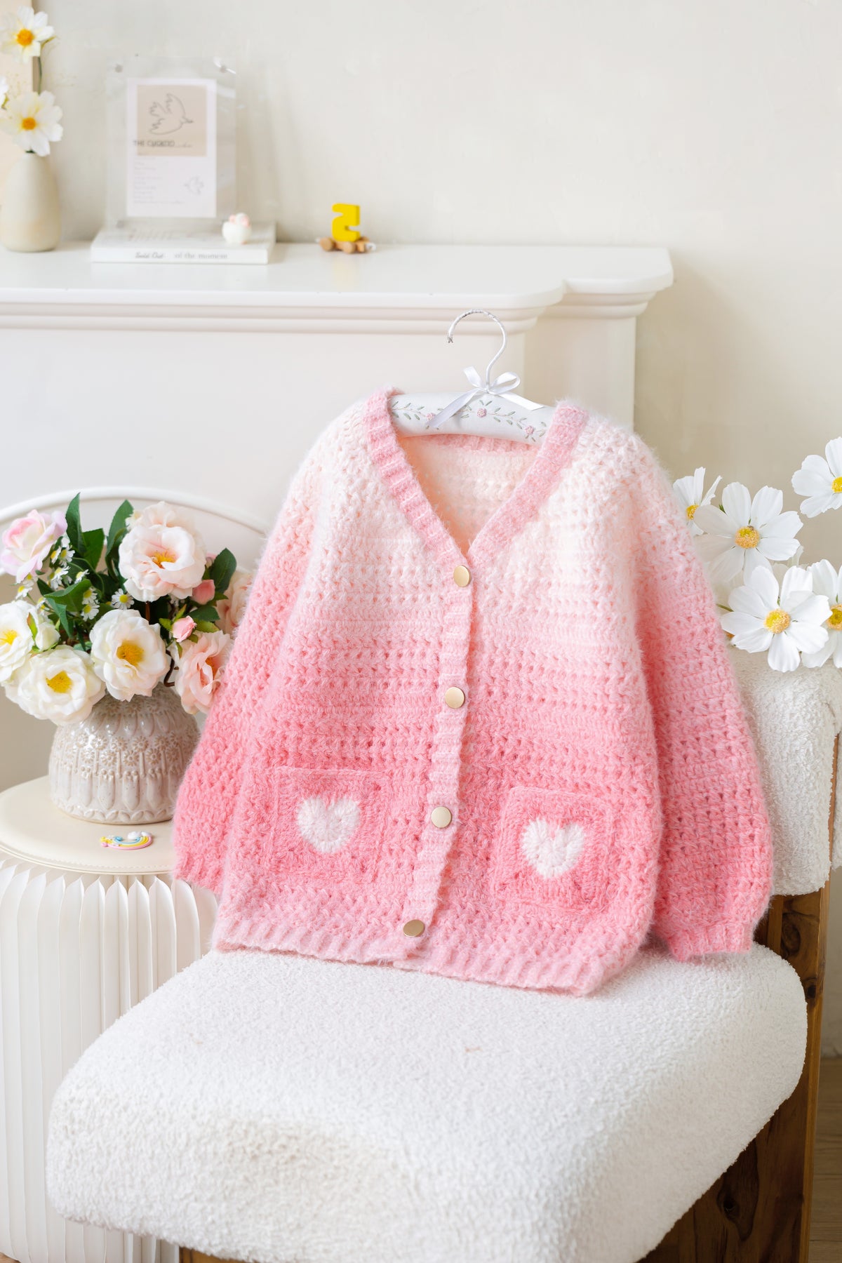 Star Moon Cardigan Crochet Pattern