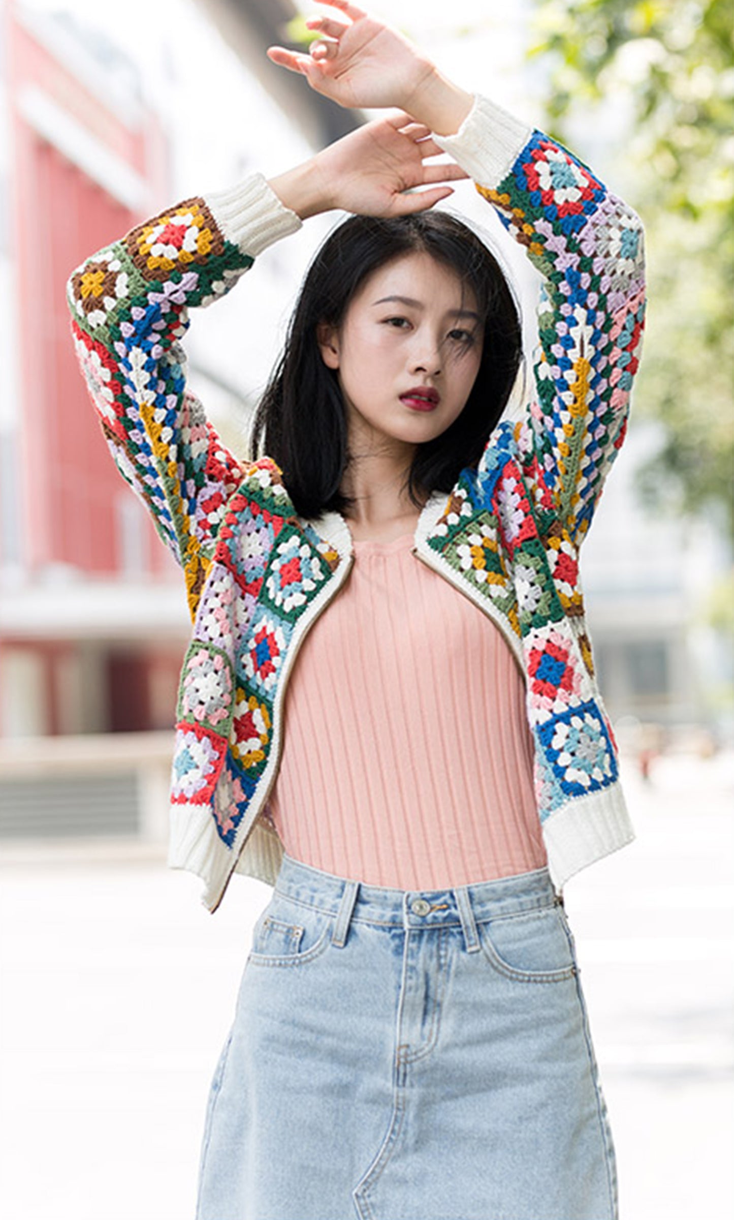 Granny Square Jacket Crochet Pattern