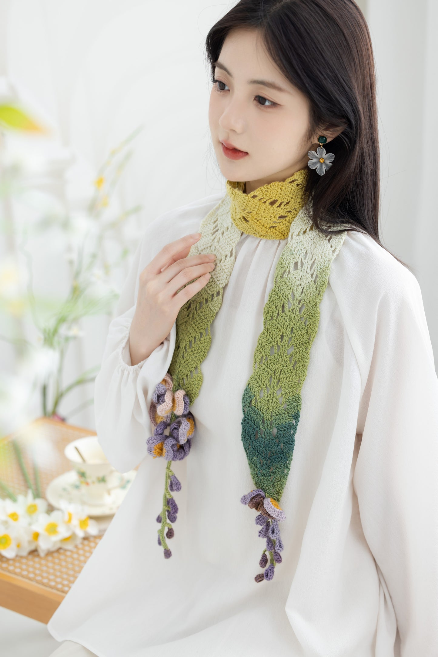 Wisteria Scarf Crochet Pattern