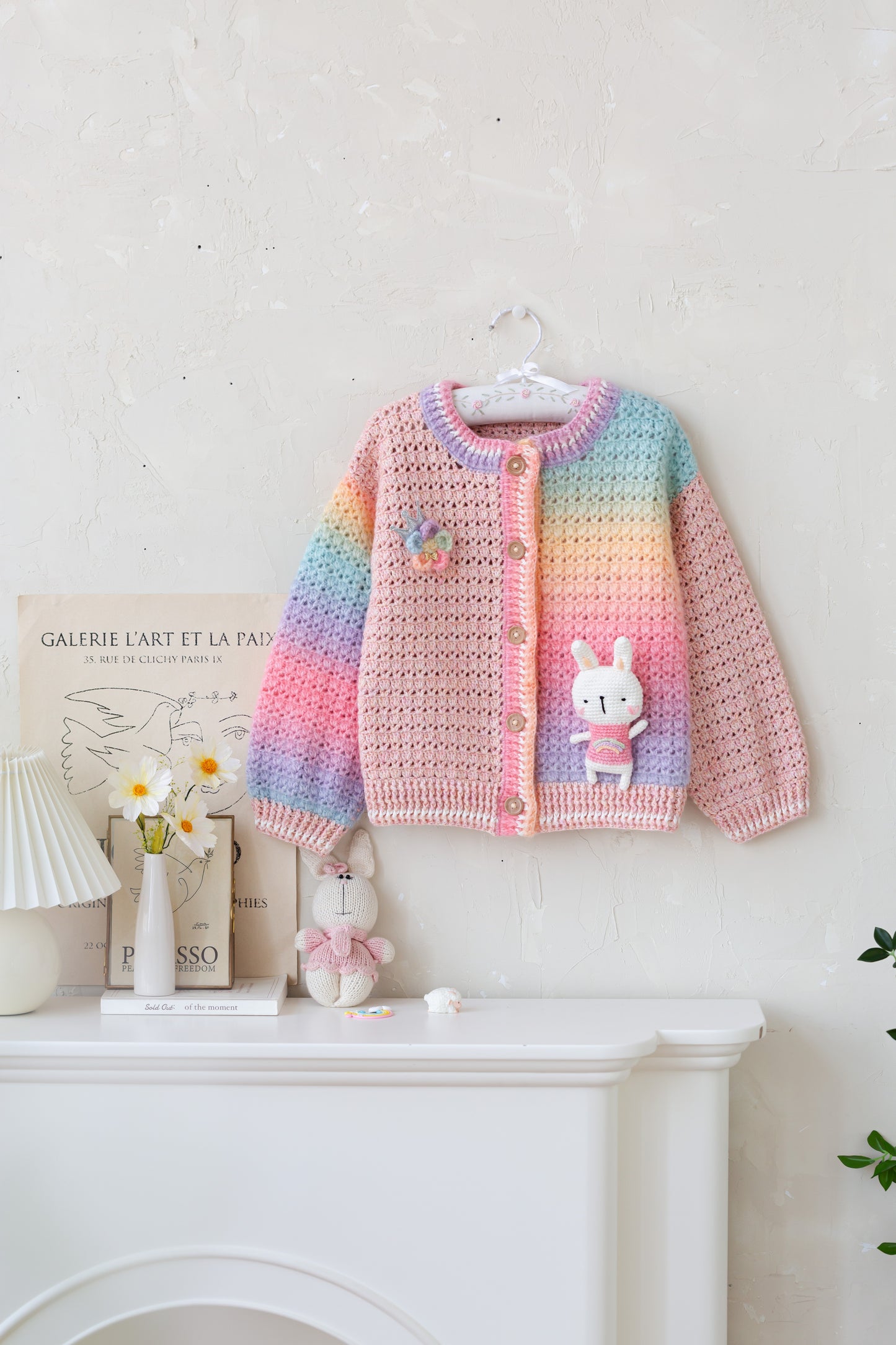 Joyful Cardigan Crochet Kit (Chinese Pattern Only)